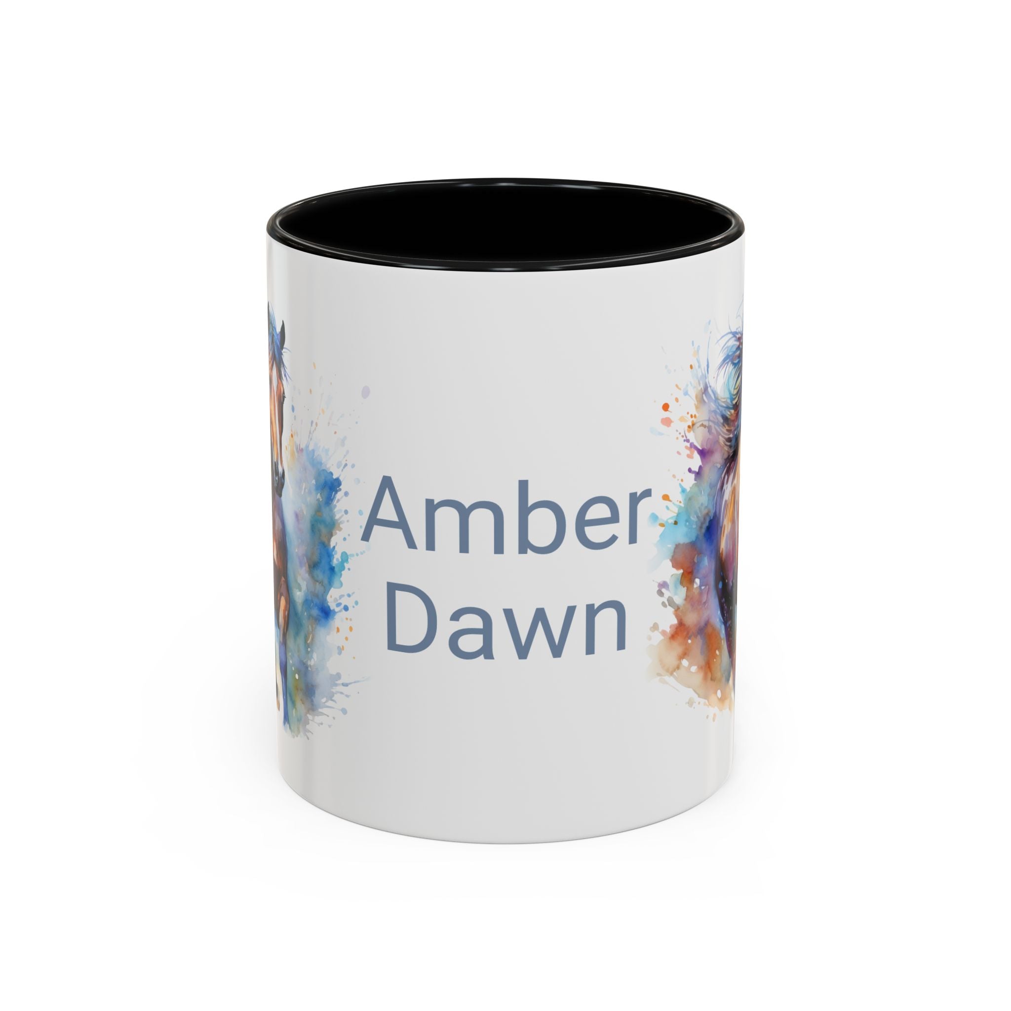 Personalized Horse Coffee Mug | Custom Name Mug for Horse Lovers & Cowgirls, Birthday Horse gift