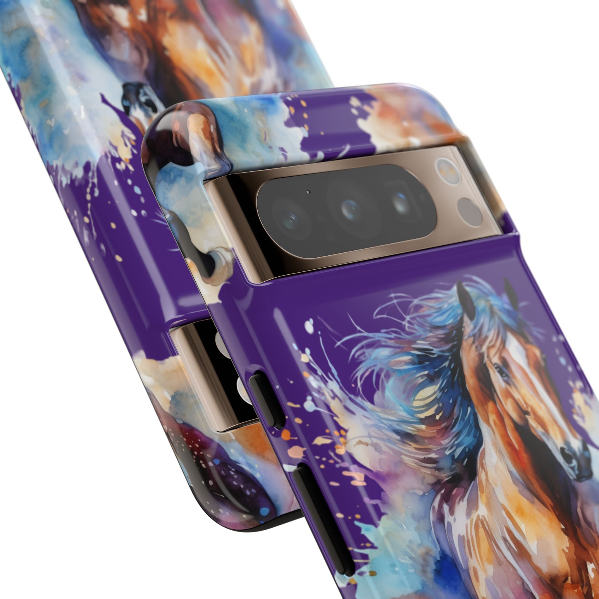 Colorful Horse Phone Case | Impact-Resistant, UV Protected, Horse Iphone Samsung Galaxy Case
