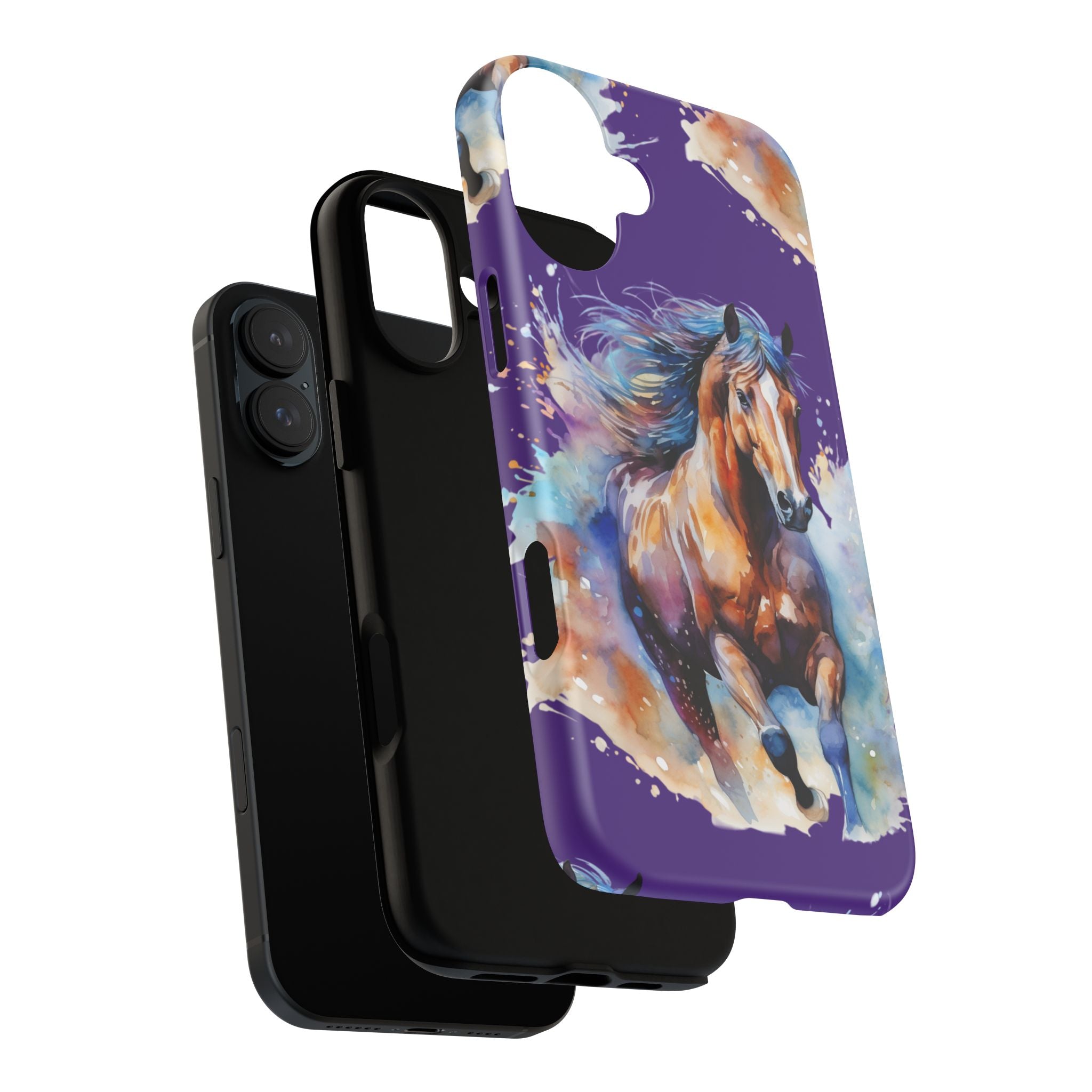 Colorful Horse Phone Case | Impact-Resistant, UV Protected, Horse Iphone Samsung Galaxy Case
