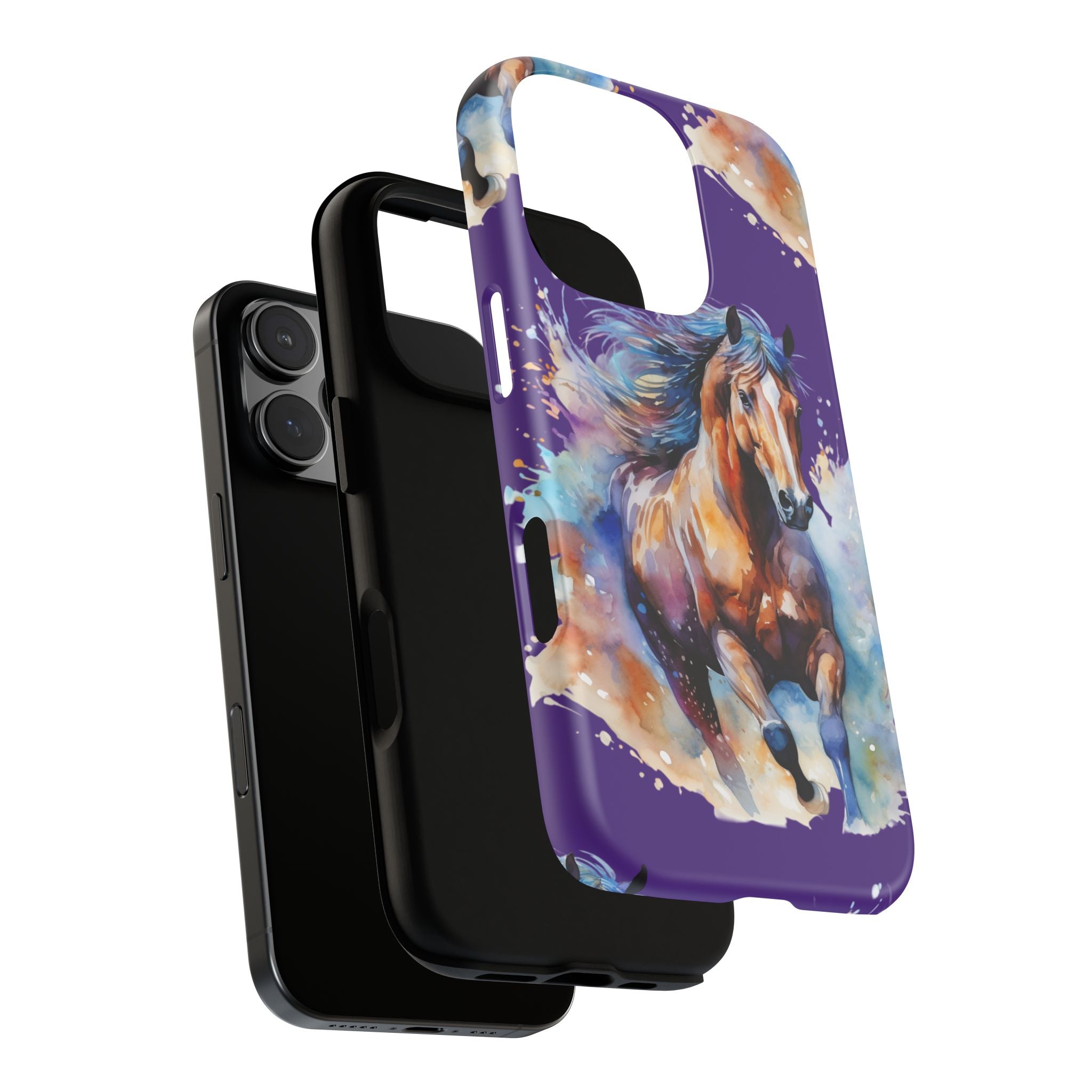 Colorful Horse Phone Case | Impact-Resistant, UV Protected, Horse Iphone Samsung Galaxy Case