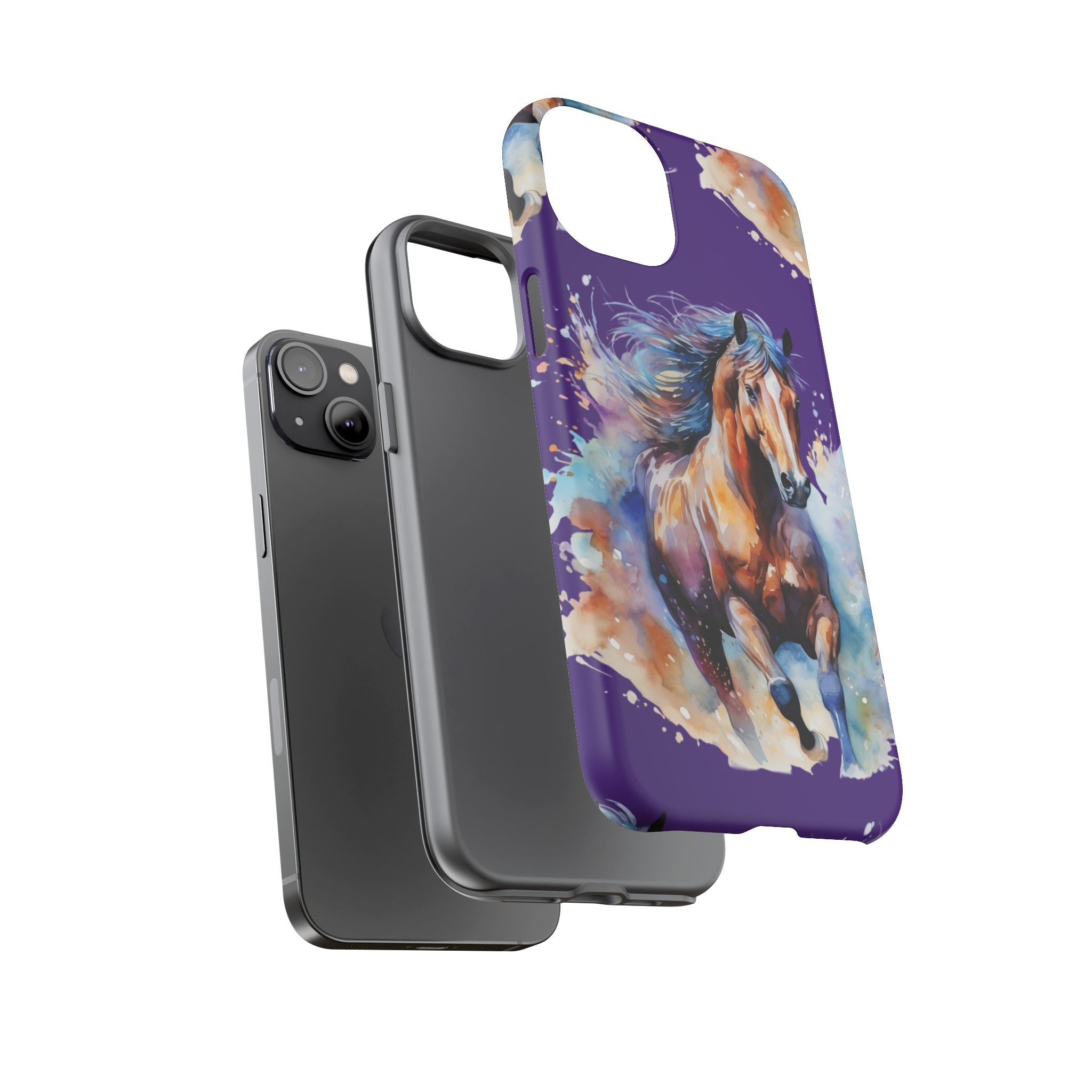 Colorful Horse Phone Case | Impact-Resistant, UV Protected, Horse Iphone Samsung Galaxy Case