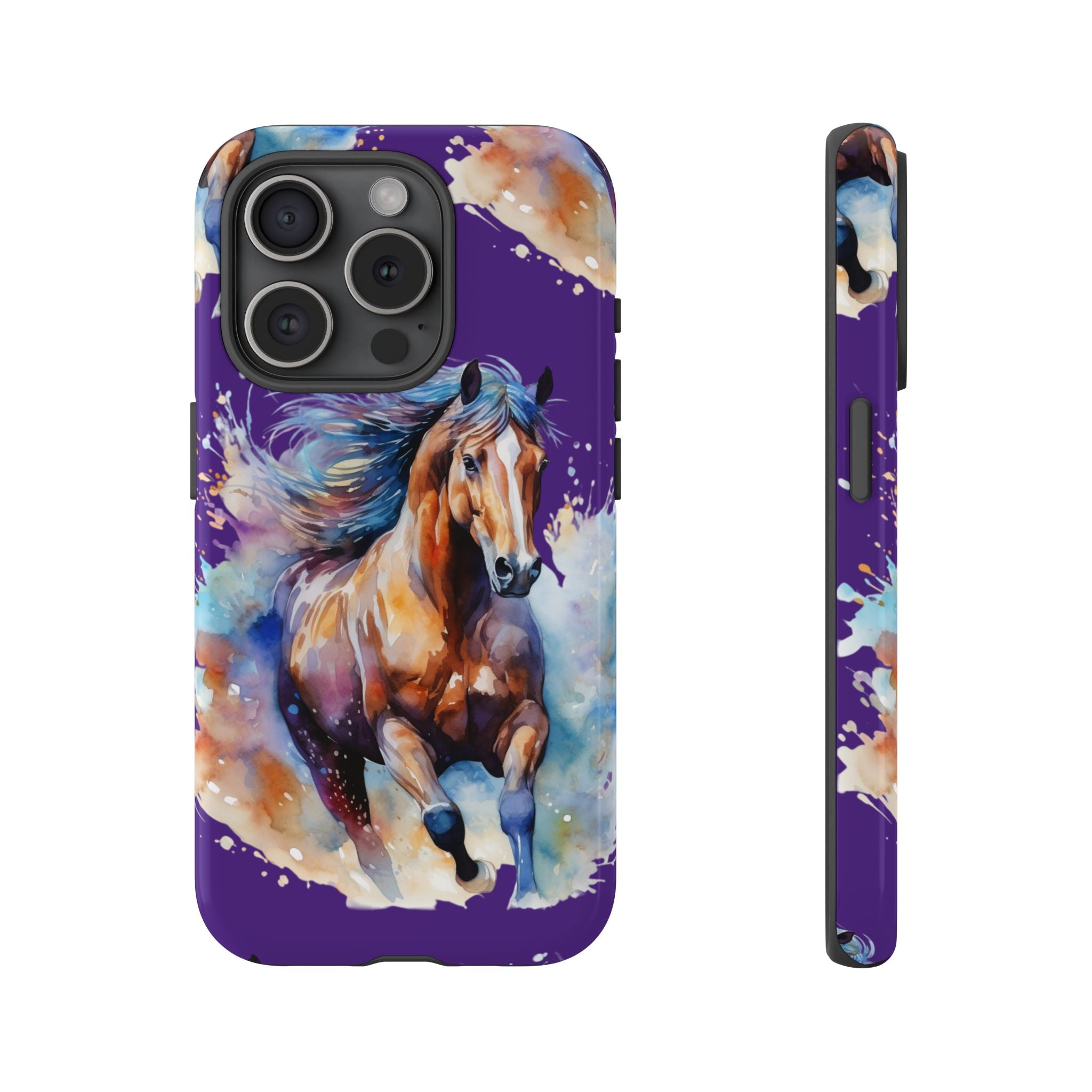 Colorful Horse Phone Case | Impact-Resistant, UV Protected, Horse Iphone Samsung Galaxy Case