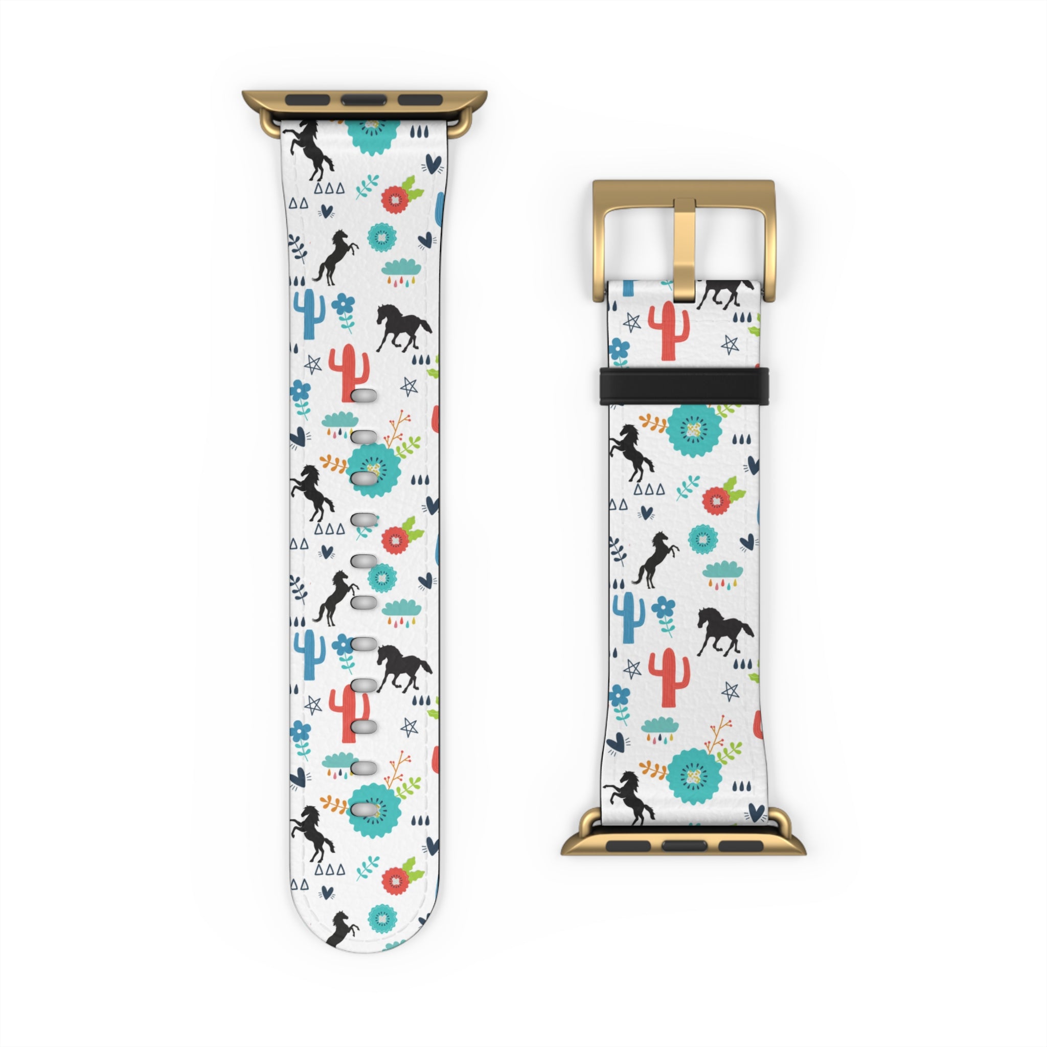 Horse Watch Band, Colorful Boho Western Apple Watch Strap for Cowgirls & Horse Lovers,