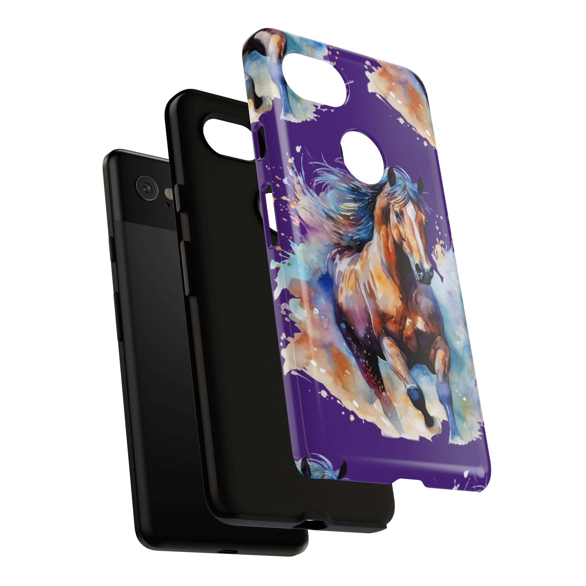 Colorful Horse Phone Case | Impact-Resistant, UV Protected, Horse Iphone Samsung Galaxy Case