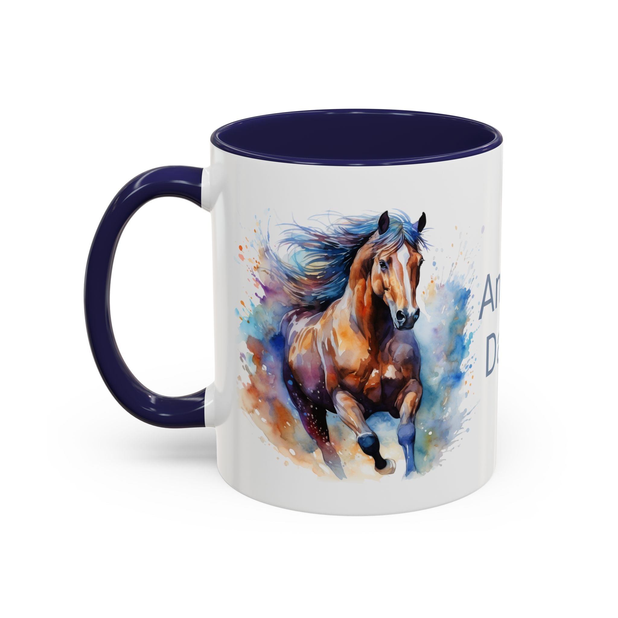 Personalized Horse Coffee Mug | Custom Name Mug for Horse Lovers & Cowgirls, Birthday Horse gift