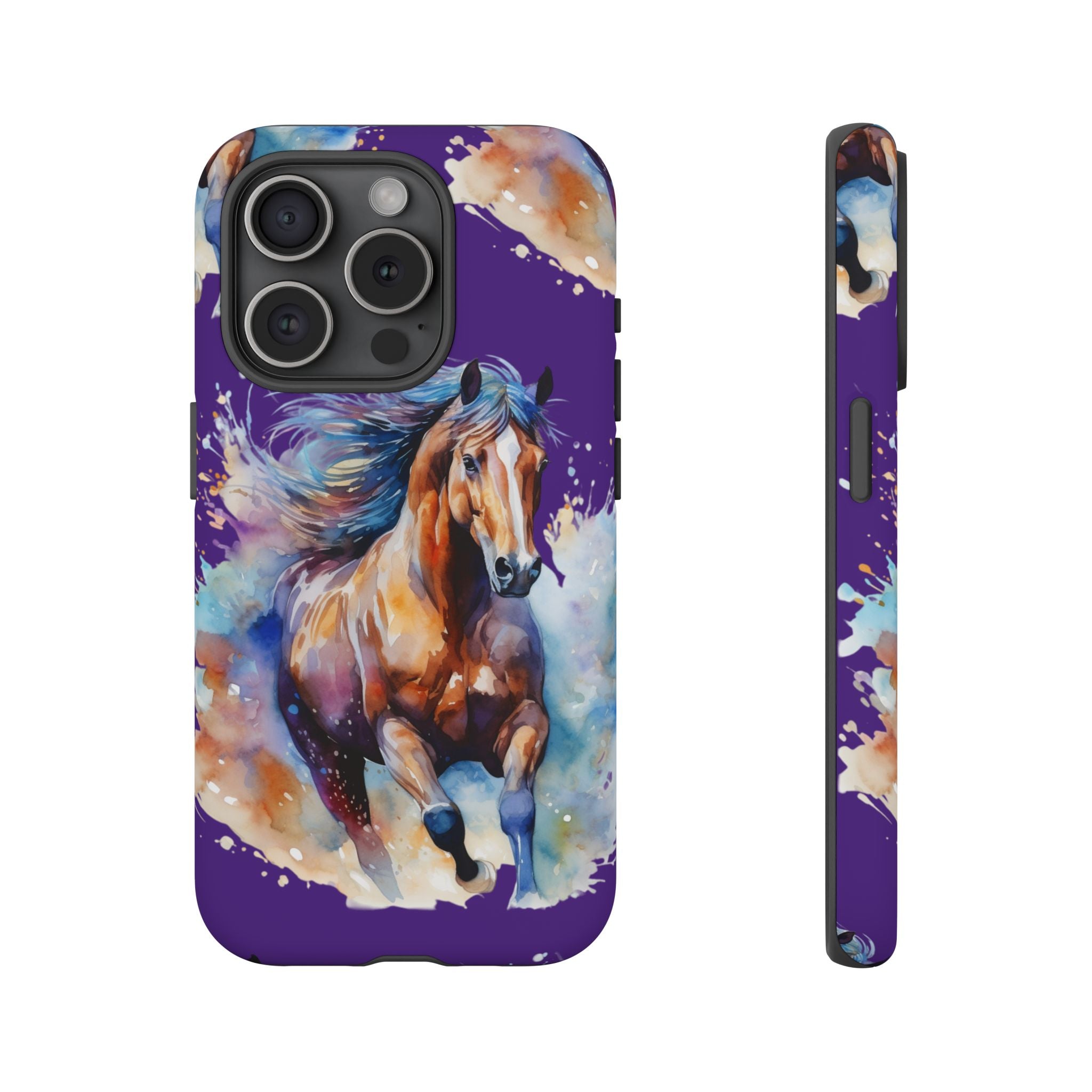 Colorful Horse Phone Case | Impact-Resistant, UV Protected, Horse Iphone Samsung Galaxy Case