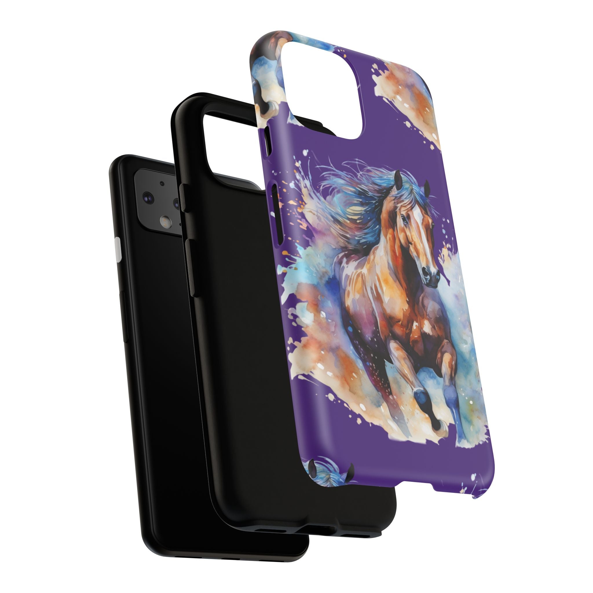 Colorful Horse Phone Case | Impact-Resistant, UV Protected, Horse Iphone Samsung Galaxy Case