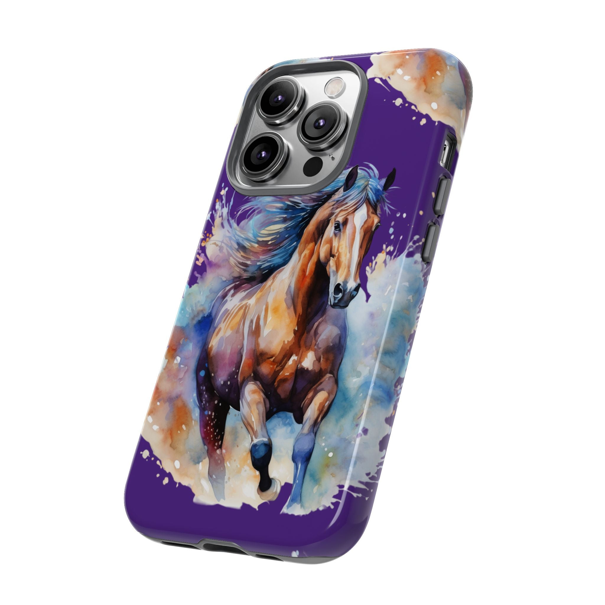 Colorful Horse Phone Case | Impact-Resistant, UV Protected, Horse Iphone Samsung Galaxy Case