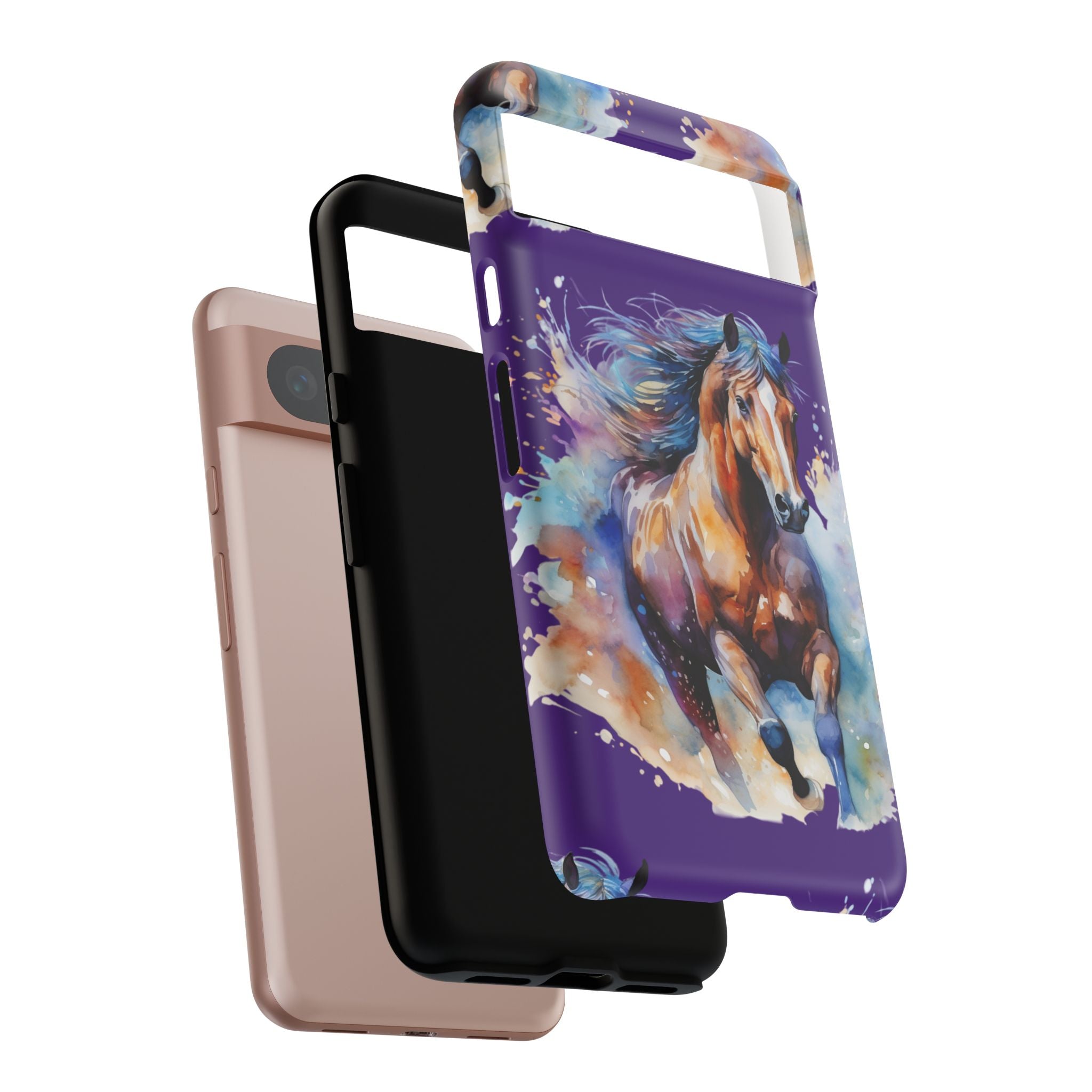 Colorful Horse Phone Case | Impact-Resistant, UV Protected, Horse Iphone Samsung Galaxy Case