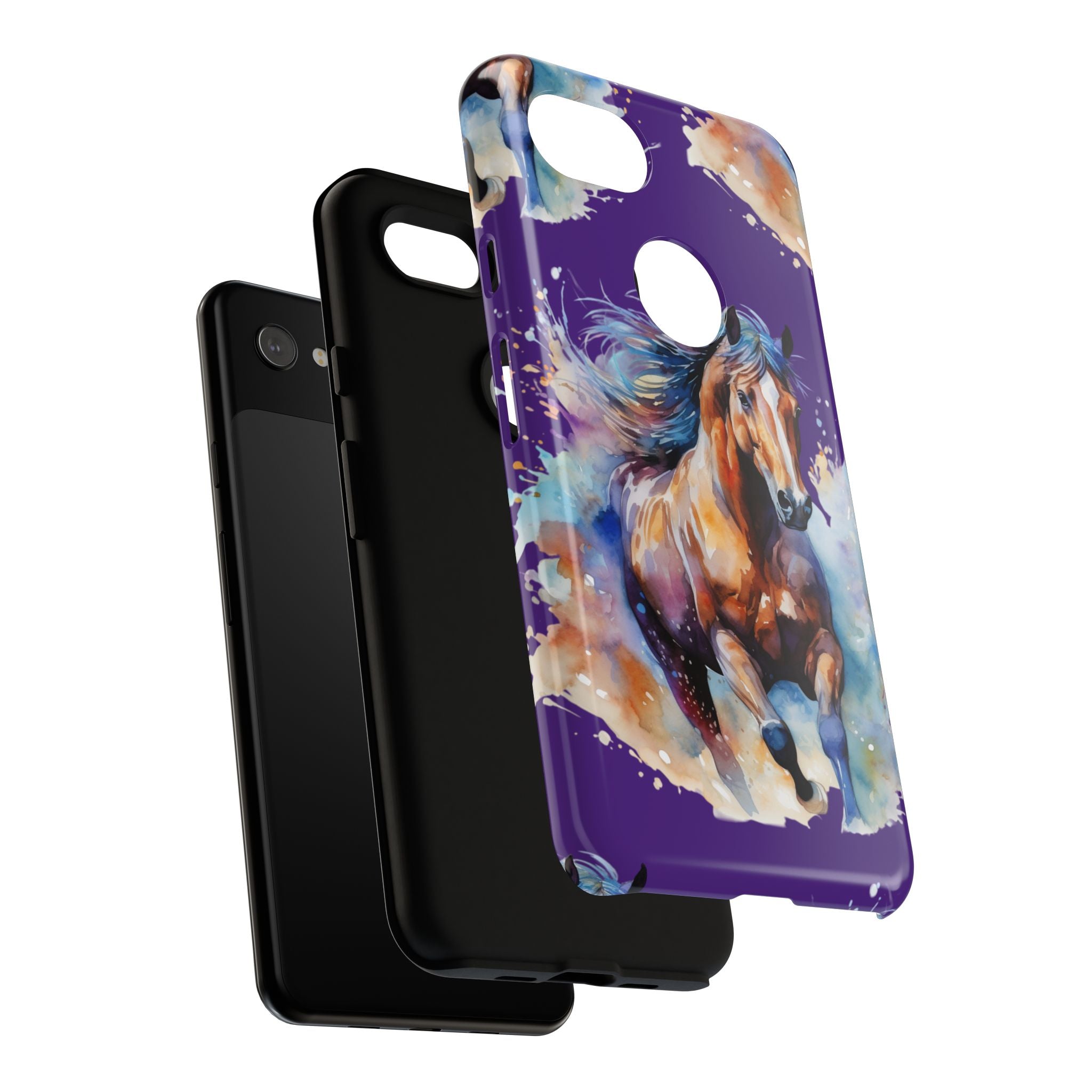 Colorful Horse Phone Case | Impact-Resistant, UV Protected, Horse Iphone Samsung Galaxy Case