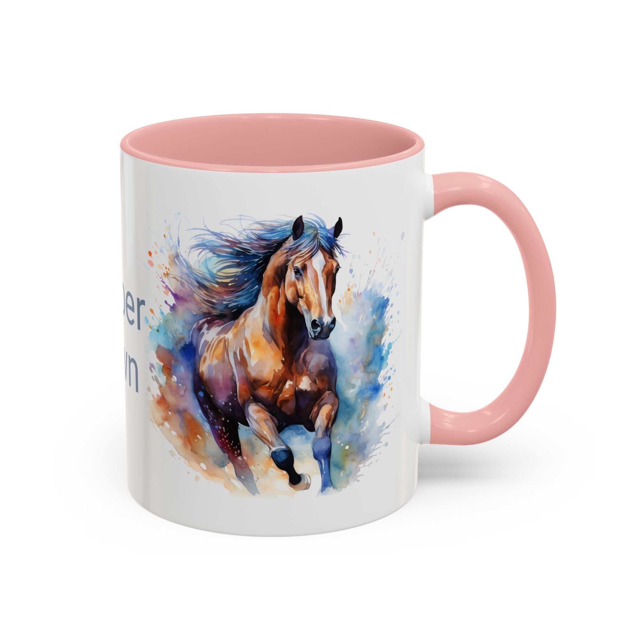 Personalized Horse Coffee Mug | Custom Name Mug for Horse Lovers & Cowgirls, Birthday Horse gift