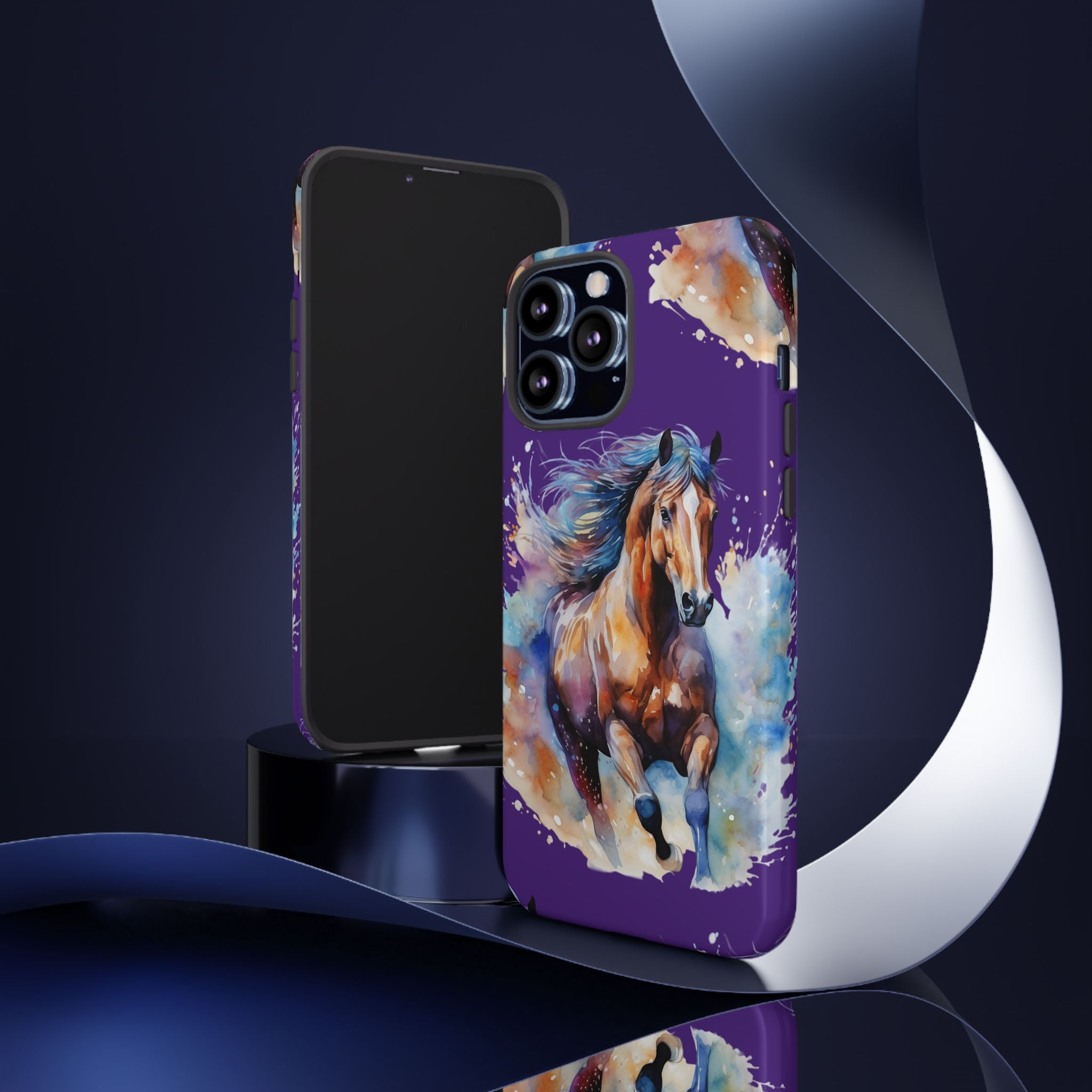 Colorful Horse Phone Case | Impact-Resistant, UV Protected, Horse Iphone Samsung Galaxy Case