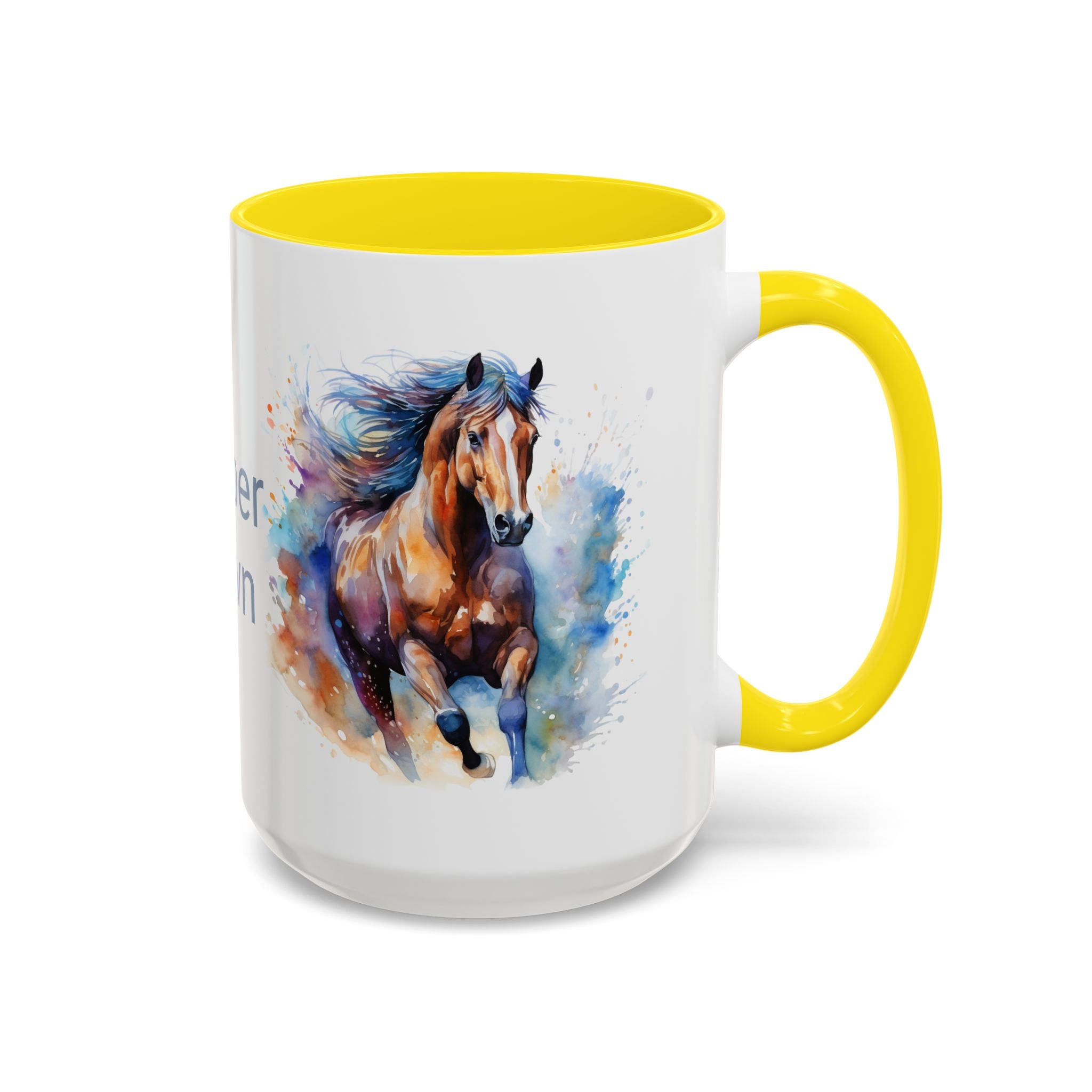 Personalized Horse Coffee Mug | Custom Name Mug for Horse Lovers & Cowgirls, Birthday Horse gift