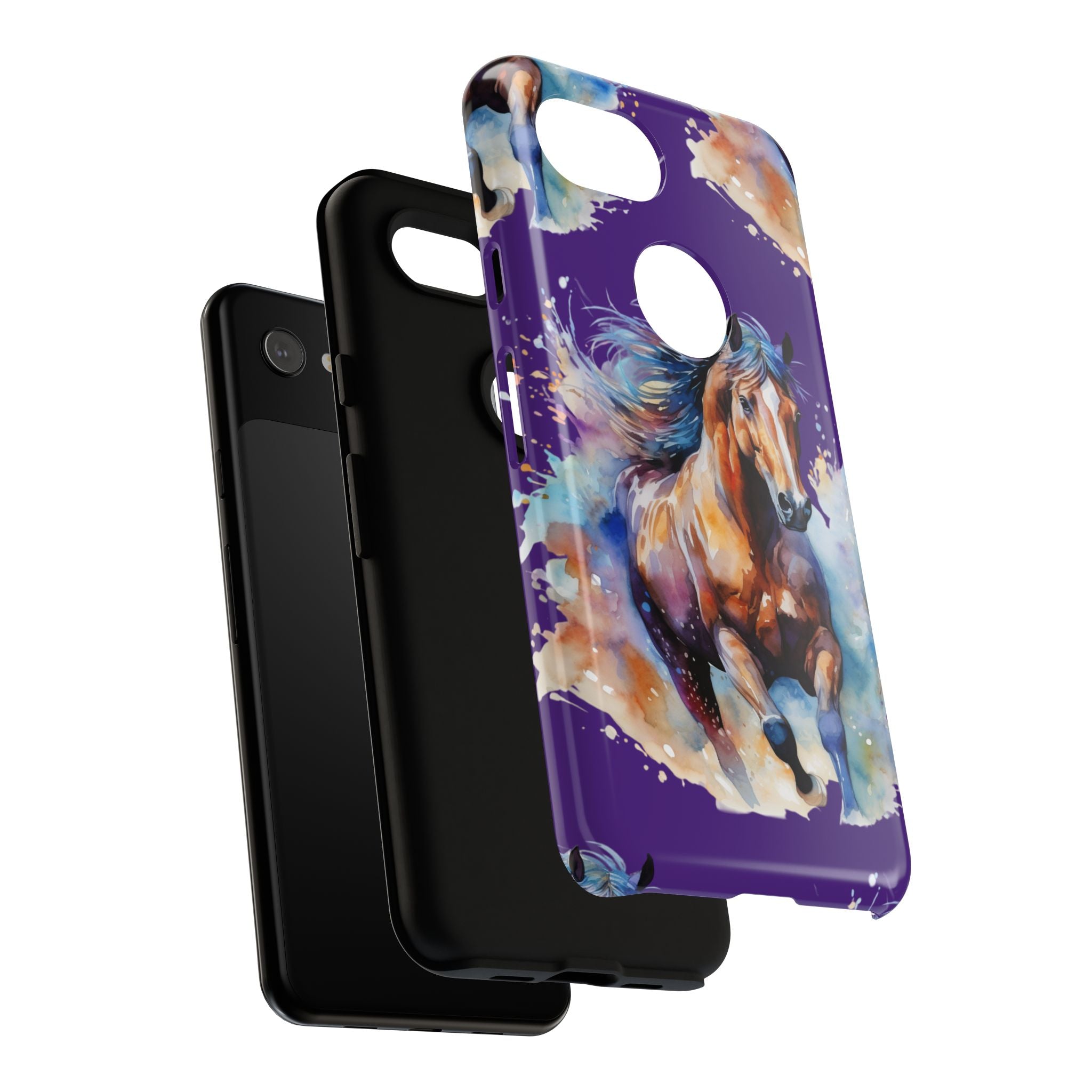 Colorful Horse Phone Case | Impact-Resistant, UV Protected, Horse Iphone Samsung Galaxy Case