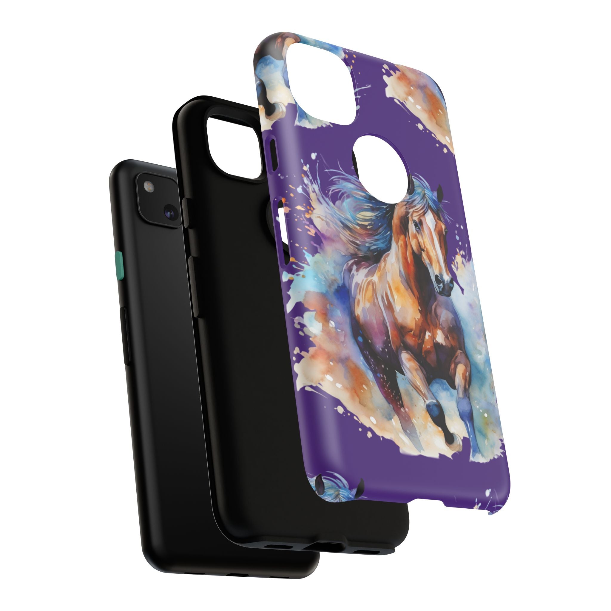 Colorful Horse Phone Case | Impact-Resistant, UV Protected, Horse Iphone Samsung Galaxy Case