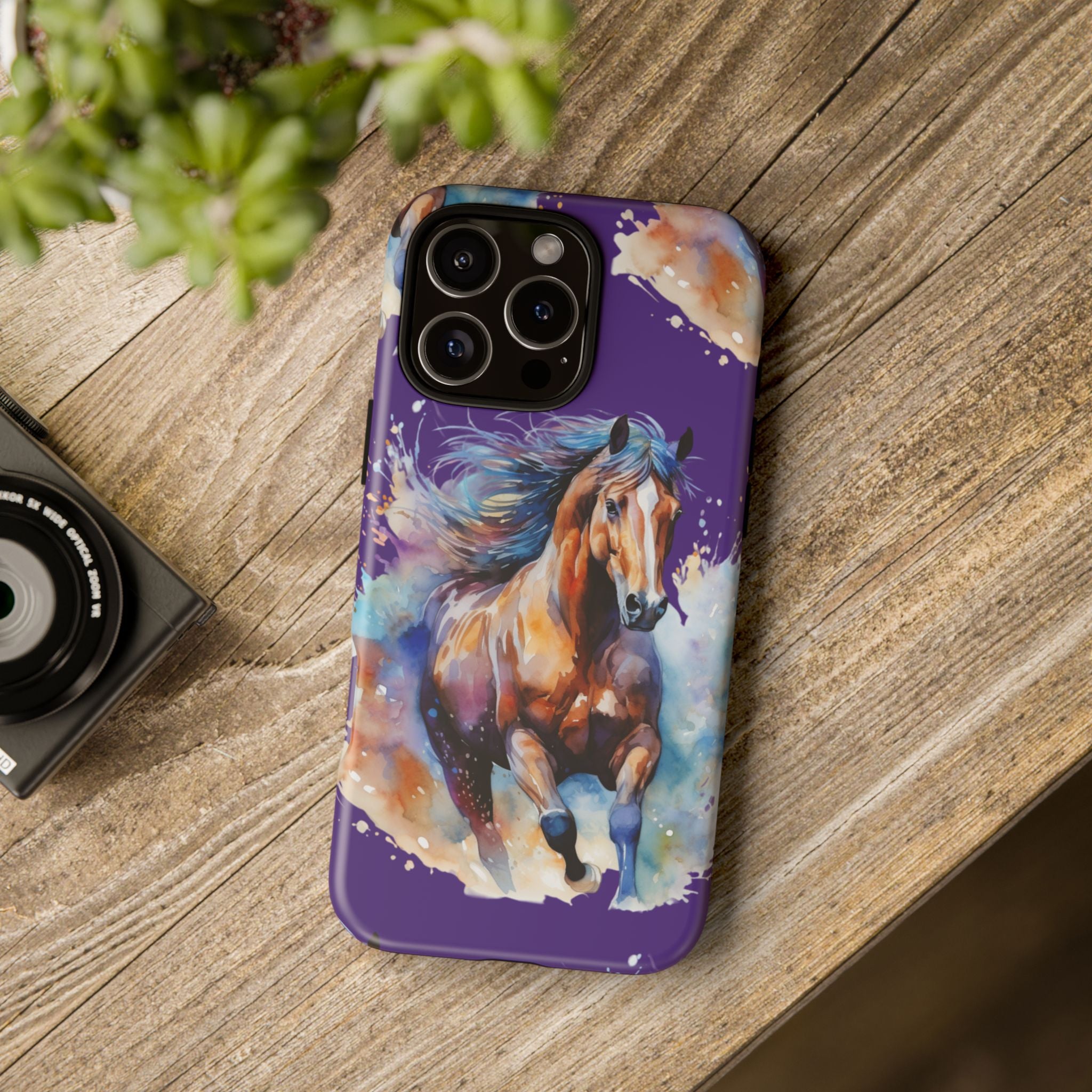 Colorful Horse Phone Case | Impact-Resistant, UV Protected, Horse Iphone Samsung Galaxy Case