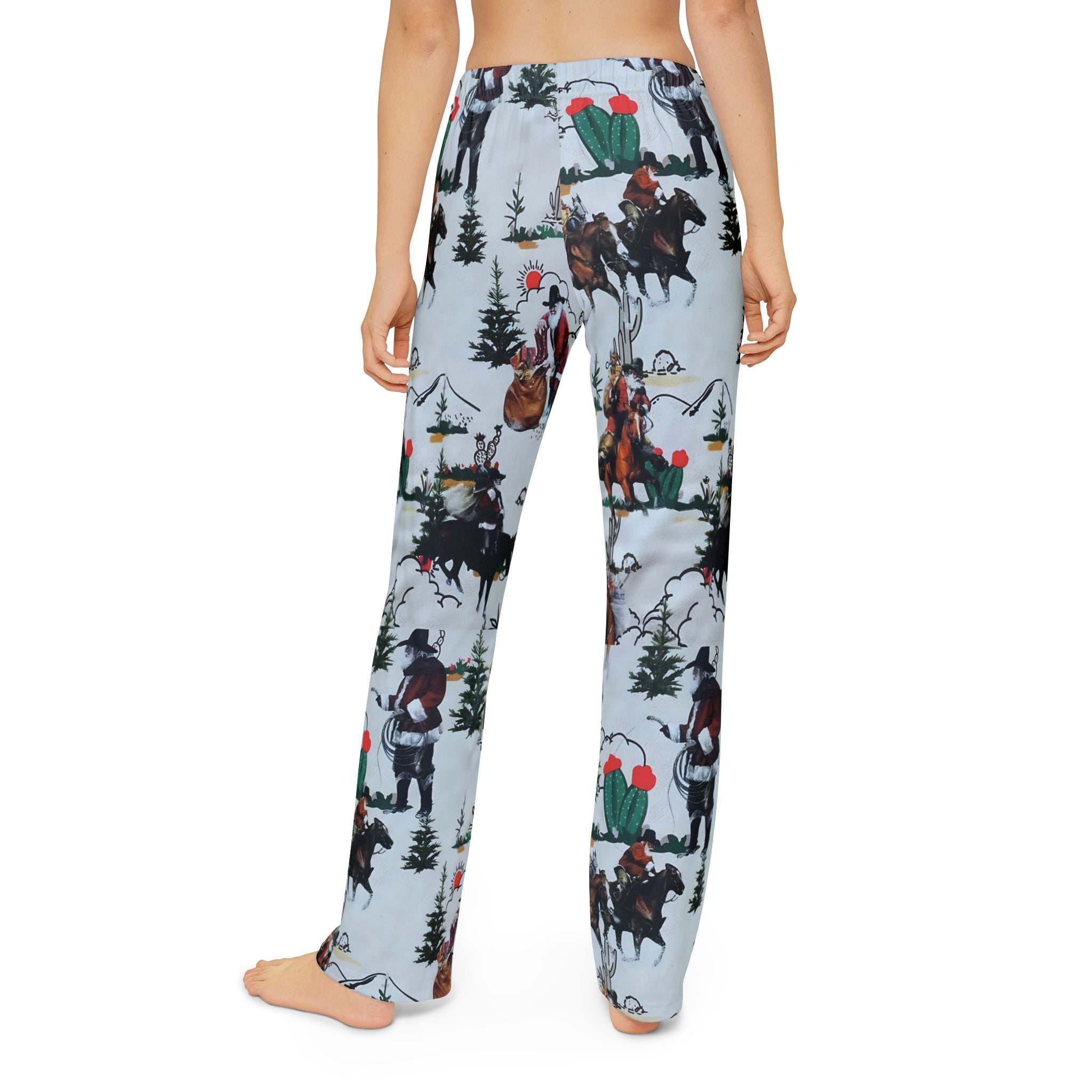 Cowboy Santa Pajama Pants | Matching Family Christmas Pajamas | Soft & Comfy Kids Sleepwear
