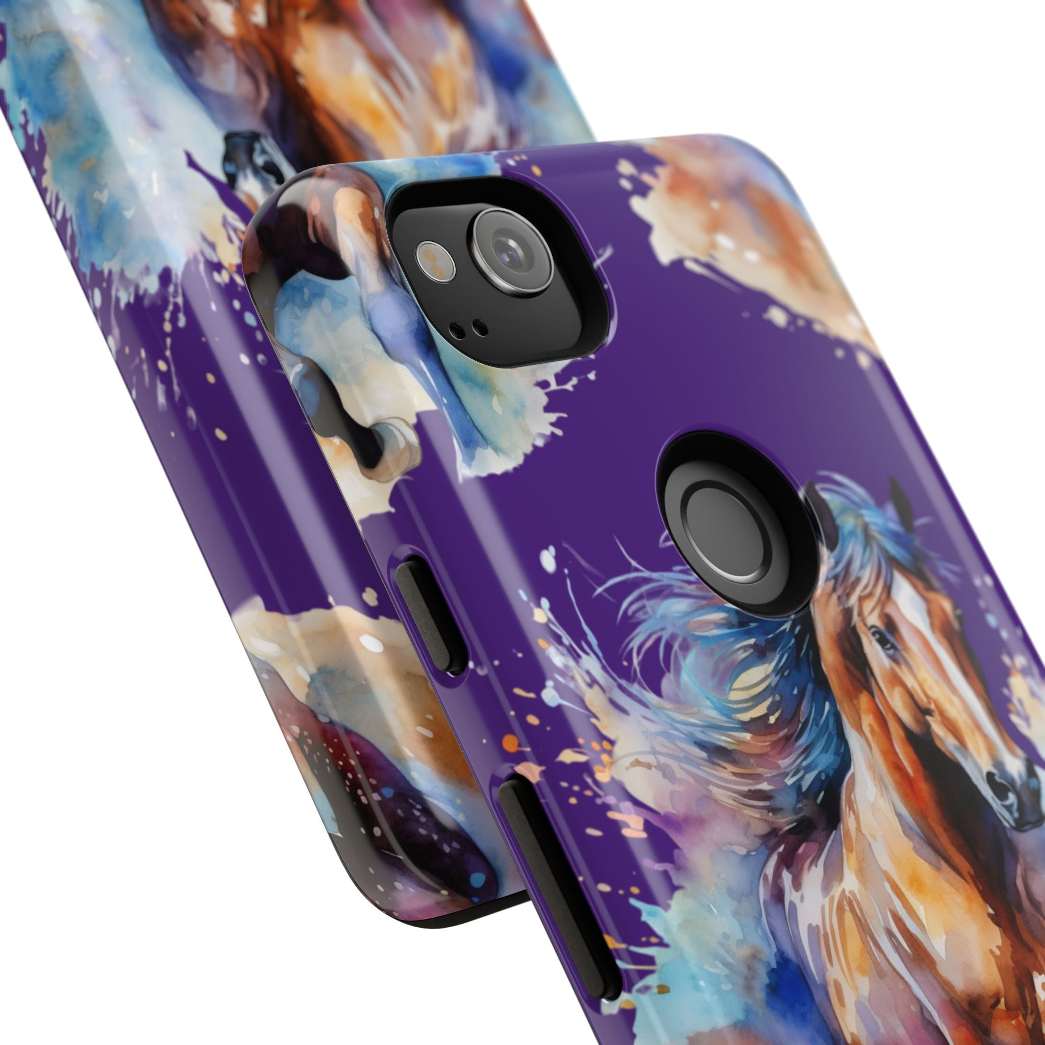 Colorful Horse Phone Case | Impact-Resistant, UV Protected, Horse Iphone Samsung Galaxy Case