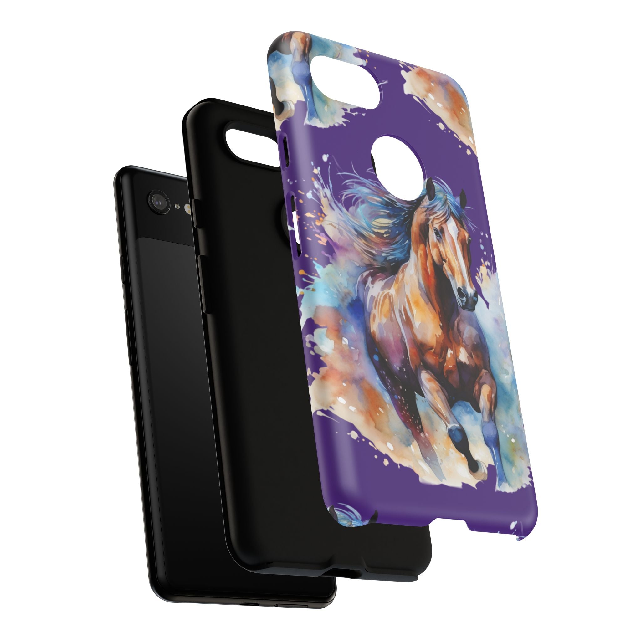 Colorful Horse Phone Case | Impact-Resistant, UV Protected, Horse Iphone Samsung Galaxy Case