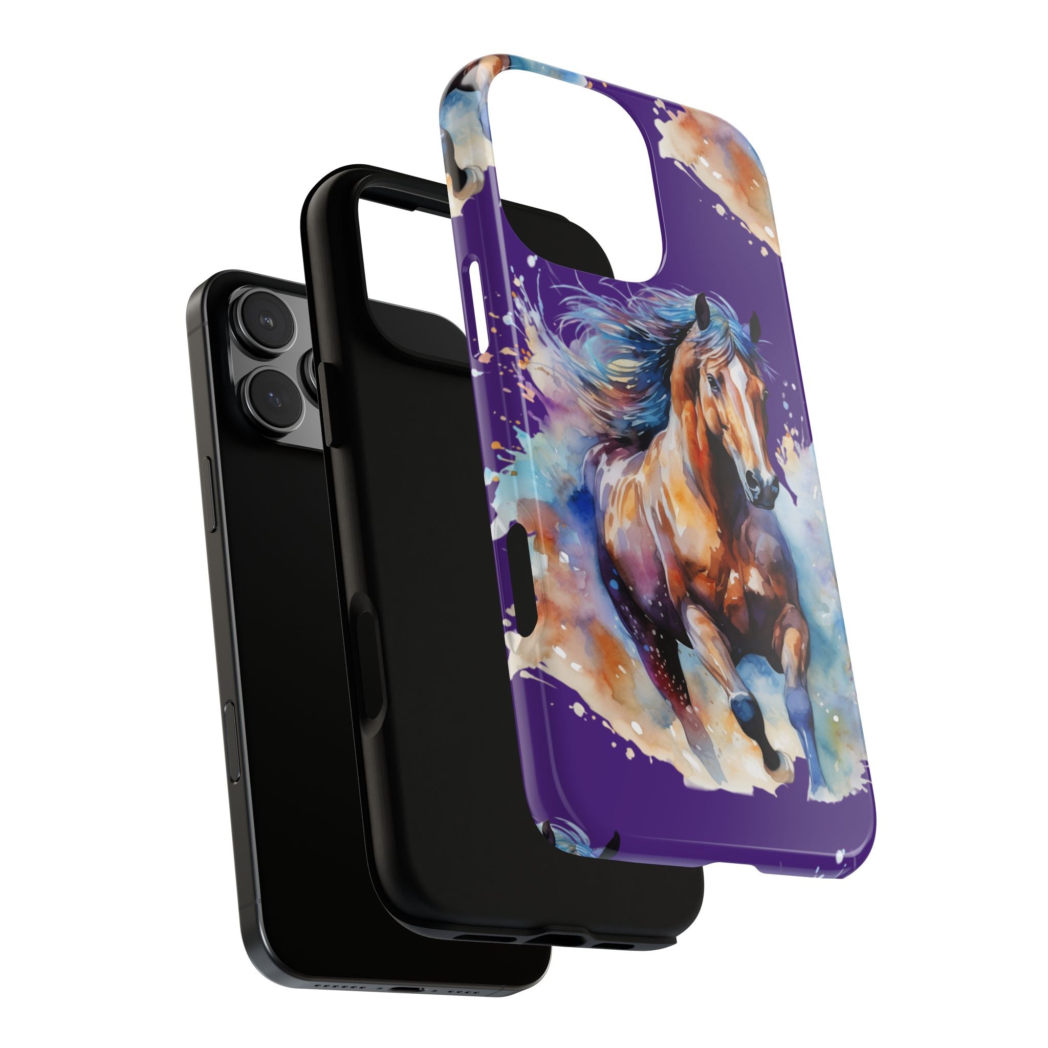 Colorful Horse Phone Case | Impact-Resistant, UV Protected, Horse Iphone Samsung Galaxy Case