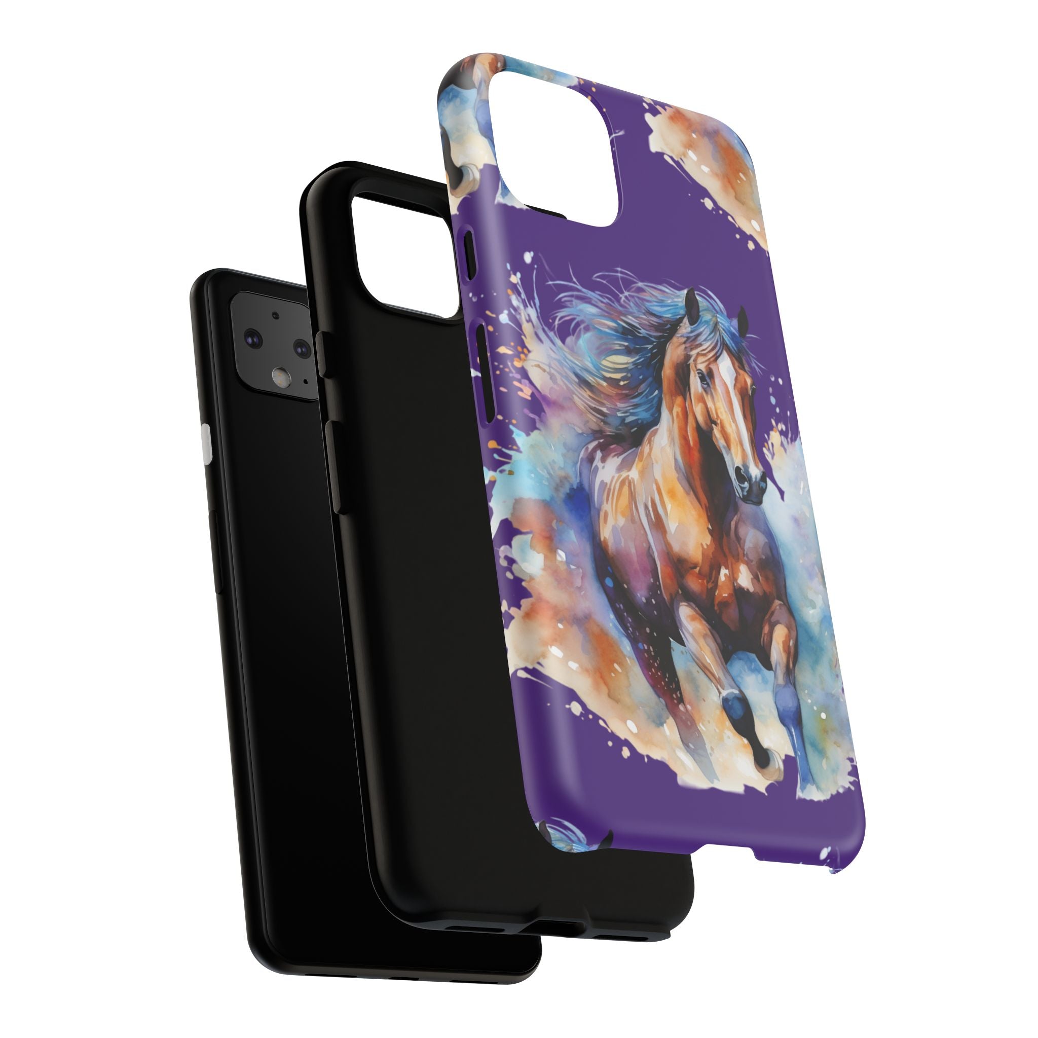 Colorful Horse Phone Case | Impact-Resistant, UV Protected, Horse Iphone Samsung Galaxy Case