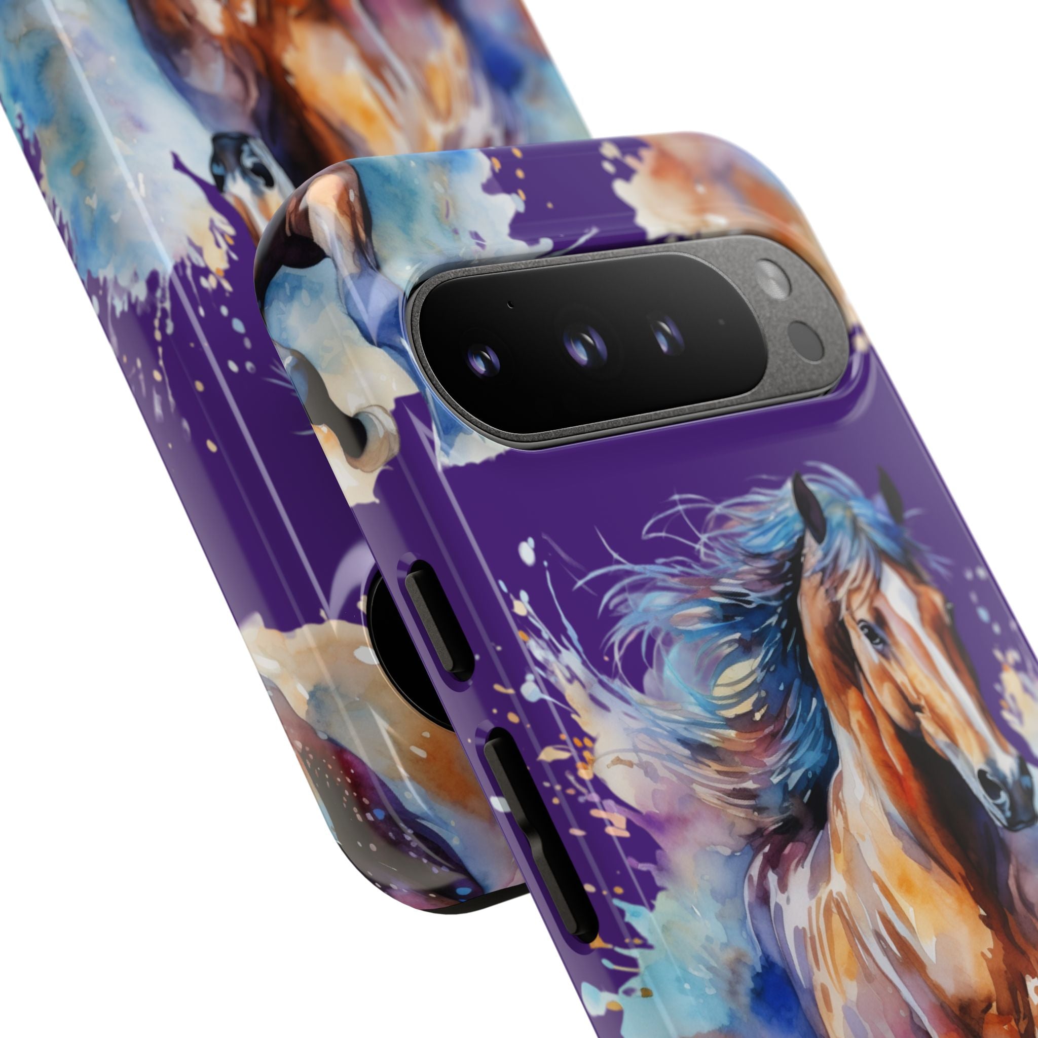 Colorful Horse Phone Case | Impact-Resistant, UV Protected, Horse Iphone Samsung Galaxy Case