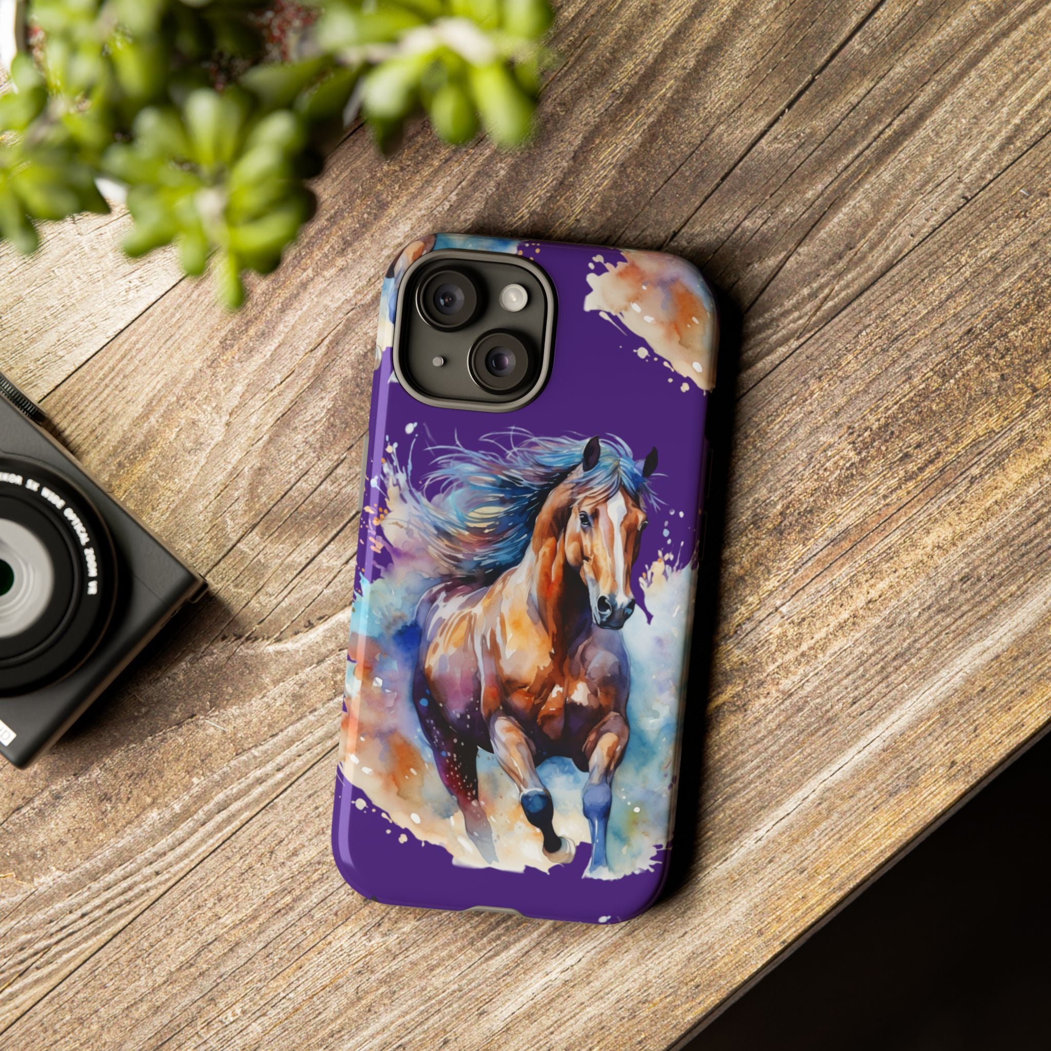 Colorful Horse Phone Case | Impact-Resistant, UV Protected, Horse Iphone Samsung Galaxy Case