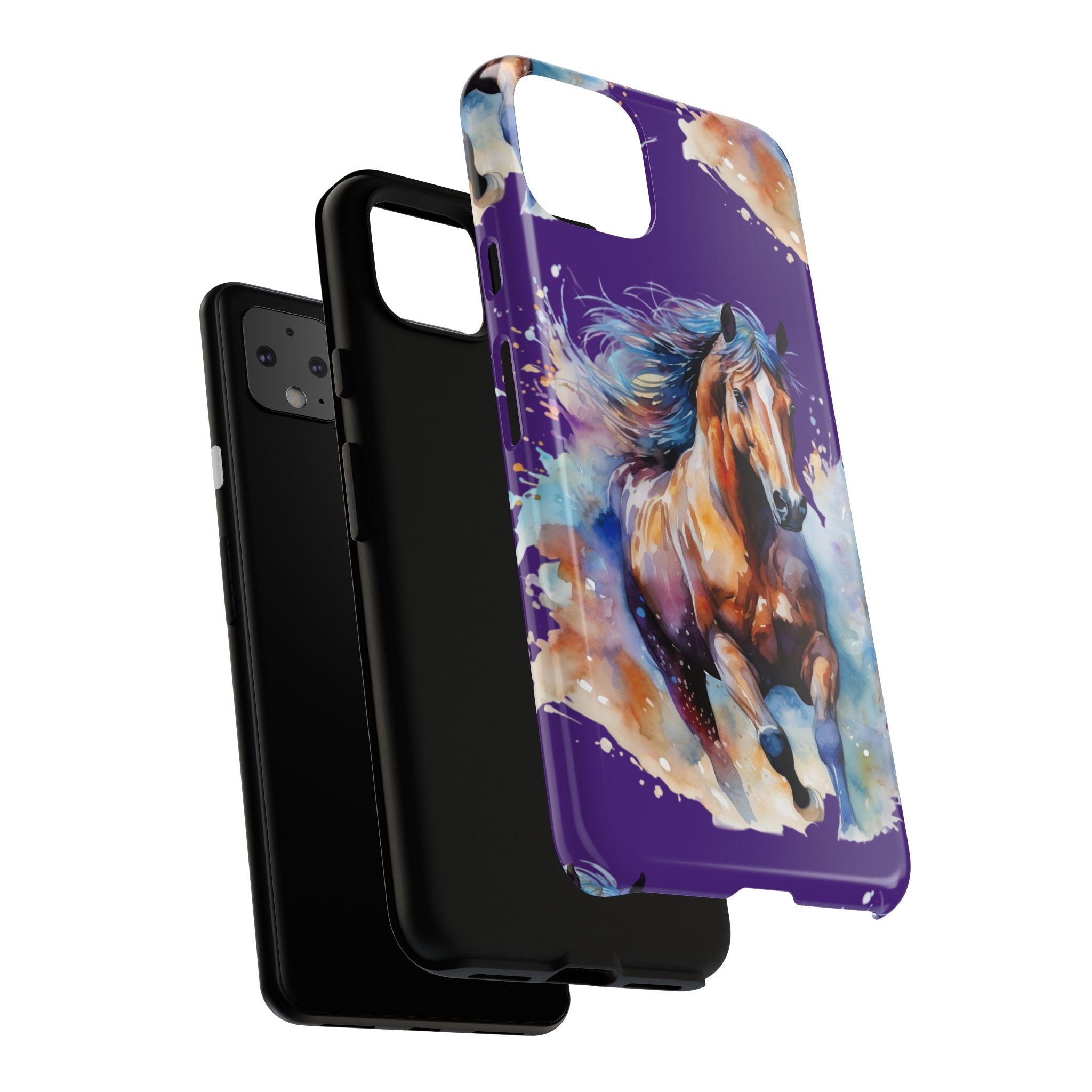 Colorful Horse Phone Case | Impact-Resistant, UV Protected, Horse Iphone Samsung Galaxy Case