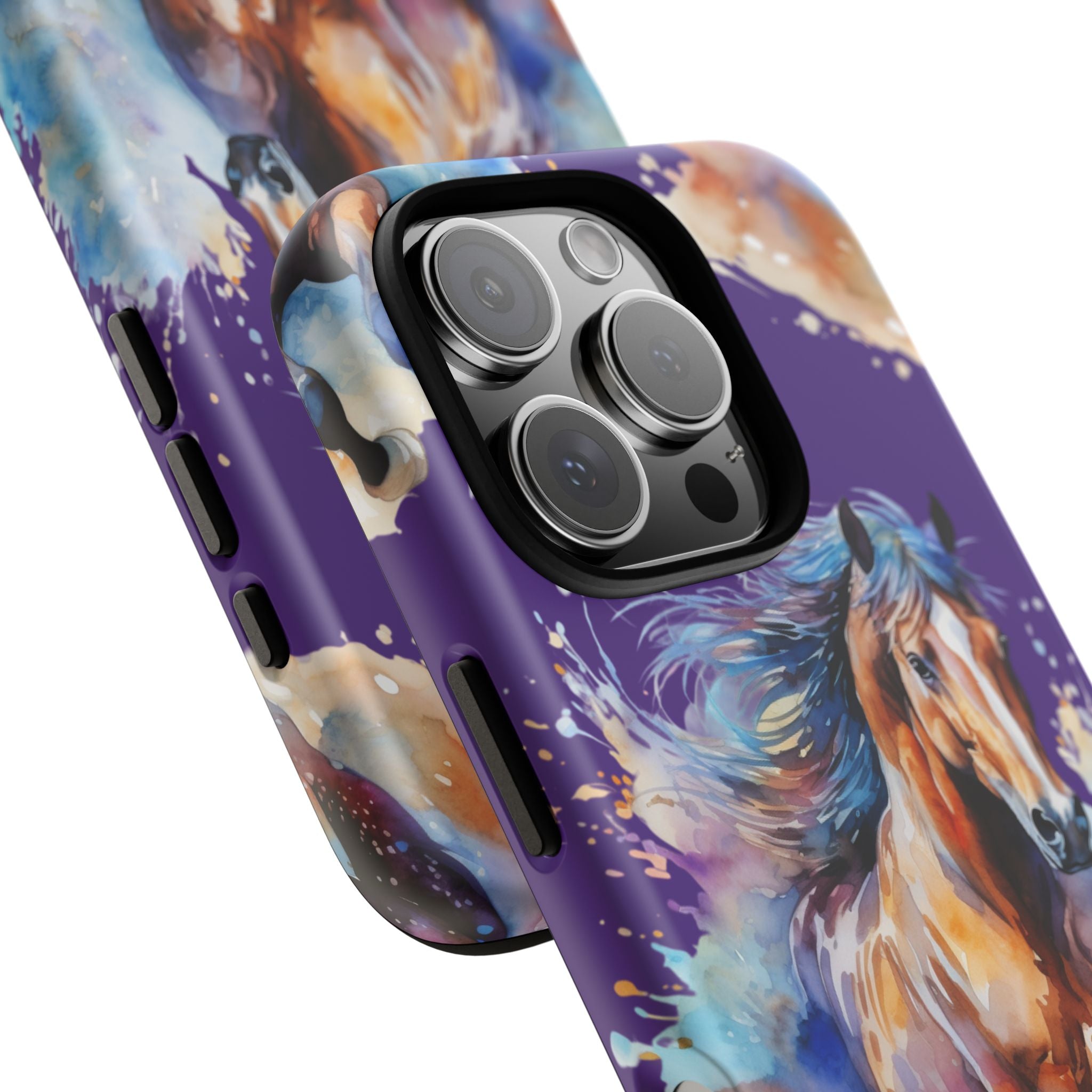 Colorful Horse Phone Case | Impact-Resistant, UV Protected, Horse Iphone Samsung Galaxy Case