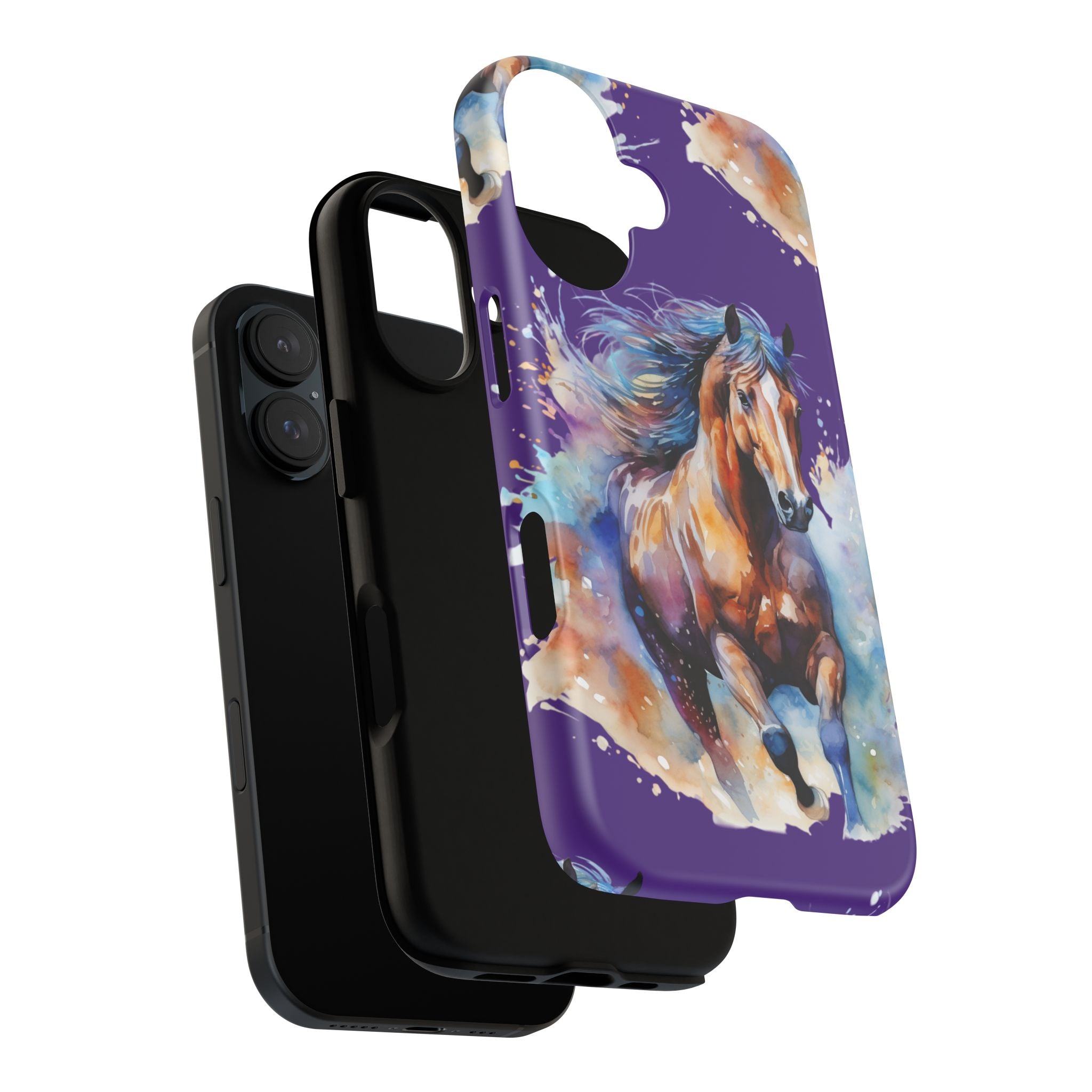 Colorful Horse Phone Case | Impact-Resistant, UV Protected, Horse Iphone Samsung Galaxy Case