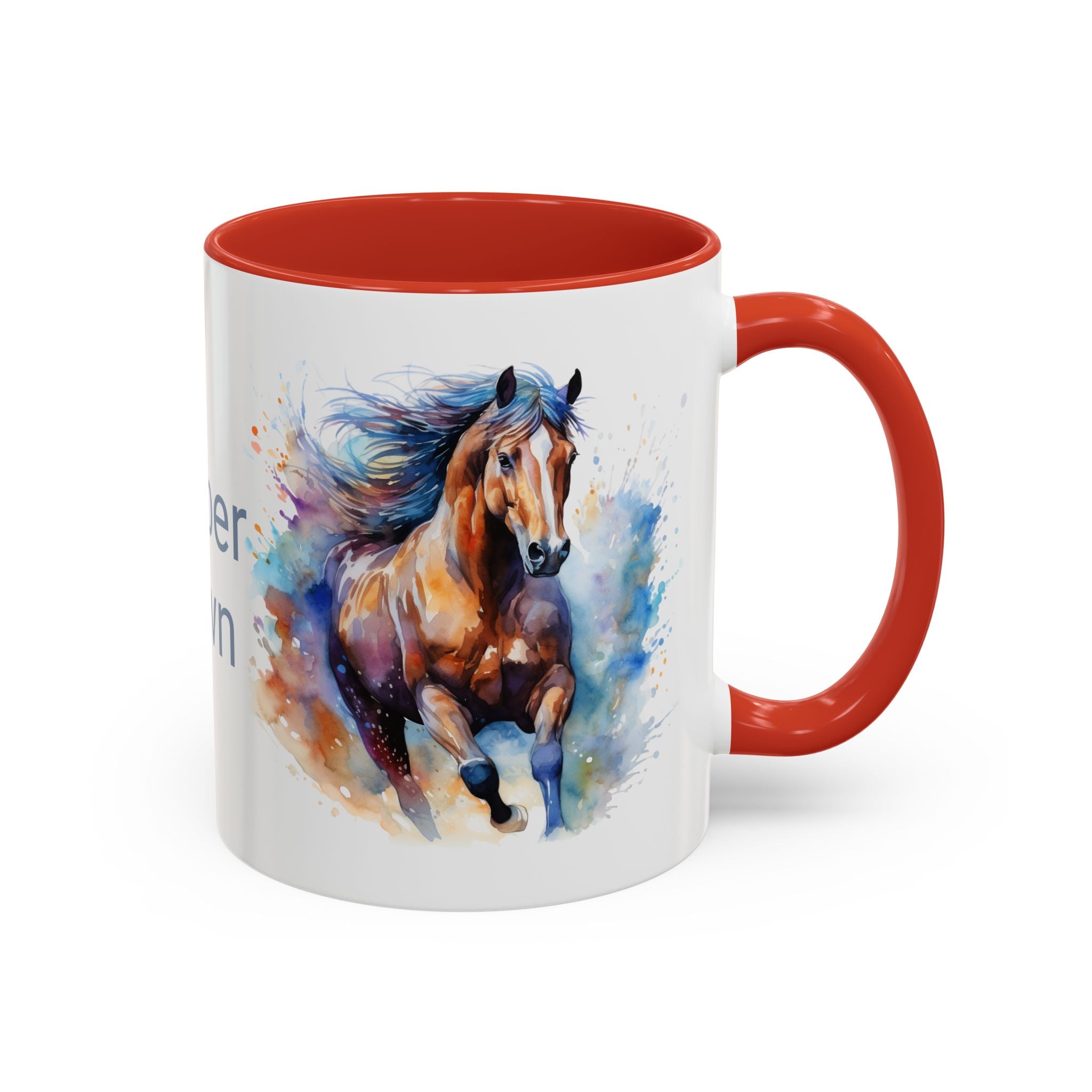 Personalized Horse Coffee Mug | Custom Name Mug for Horse Lovers & Cowgirls, Birthday Horse gift