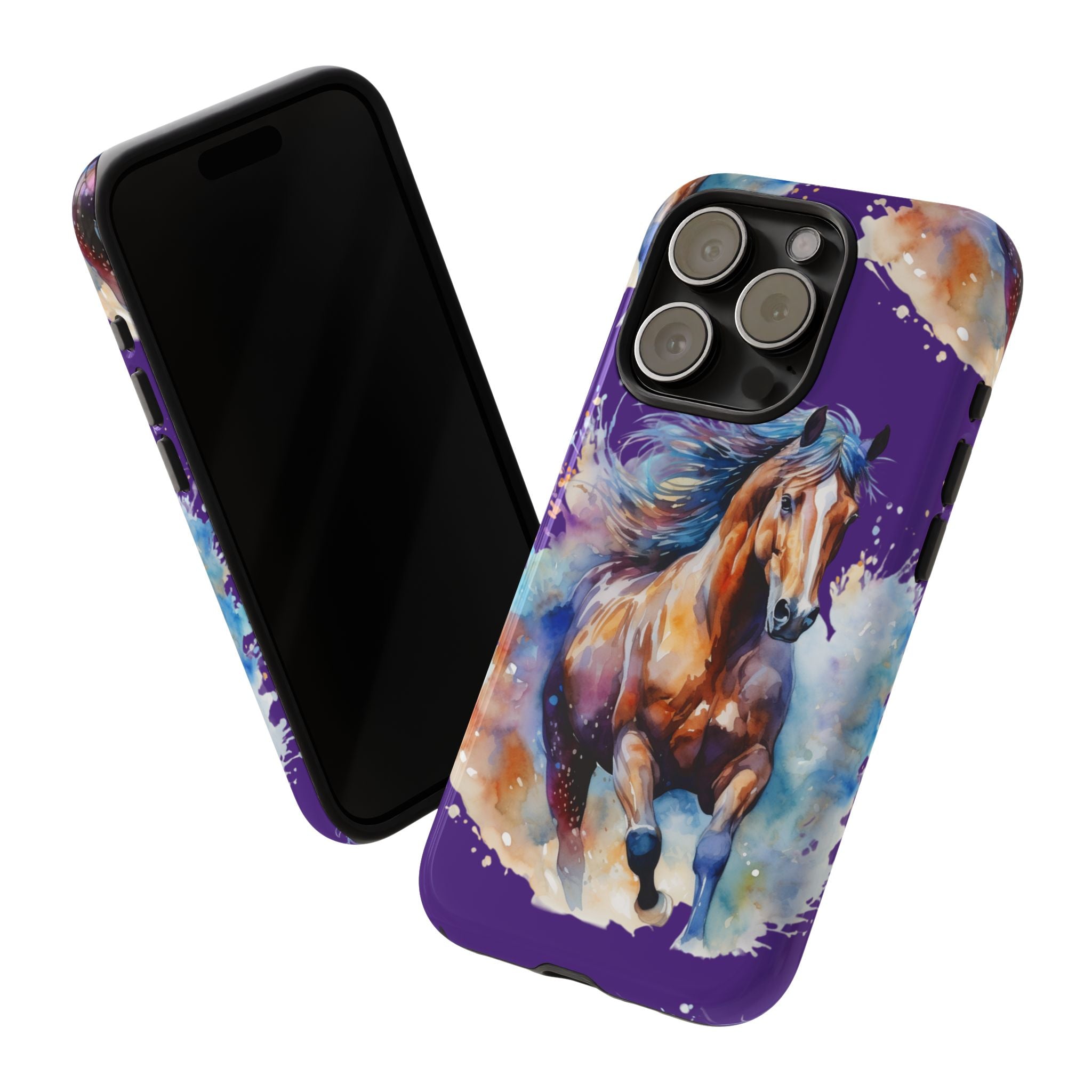 Colorful Horse Phone Case | Impact-Resistant, UV Protected, Horse Iphone Samsung Galaxy Case