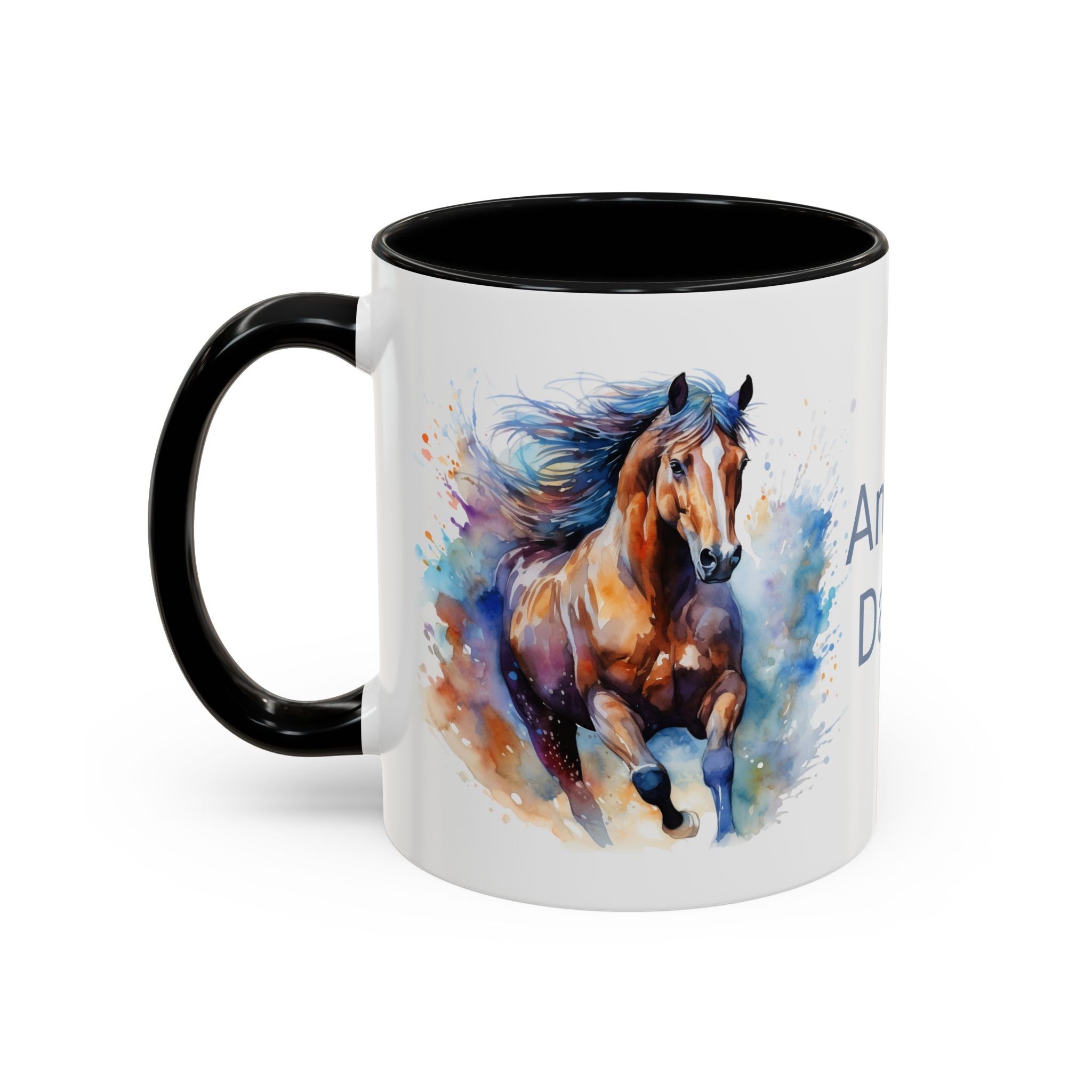 Personalized Horse Coffee Mug | Custom Name Mug for Horse Lovers & Cowgirls, Birthday Horse gift