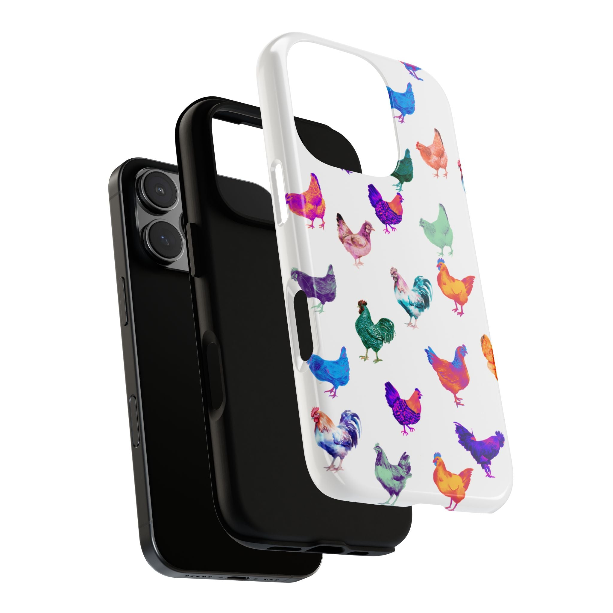 Cute Chicken Phone Case, Neon Chicken Phone Case, Chicken Lover Gift, QUIRKY PHONE CASE