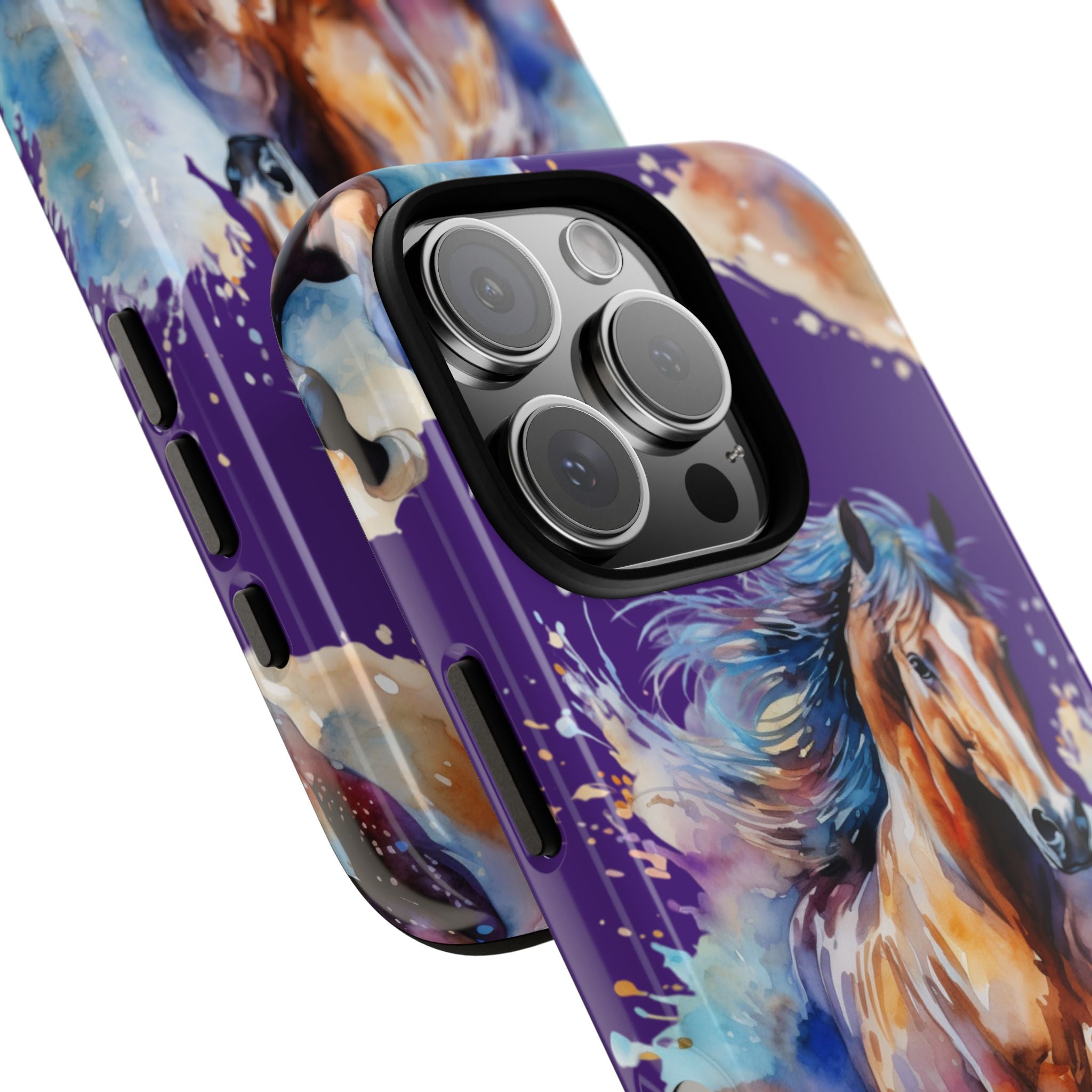 Colorful Horse Phone Case | Impact-Resistant, UV Protected, Horse Iphone Samsung Galaxy Case