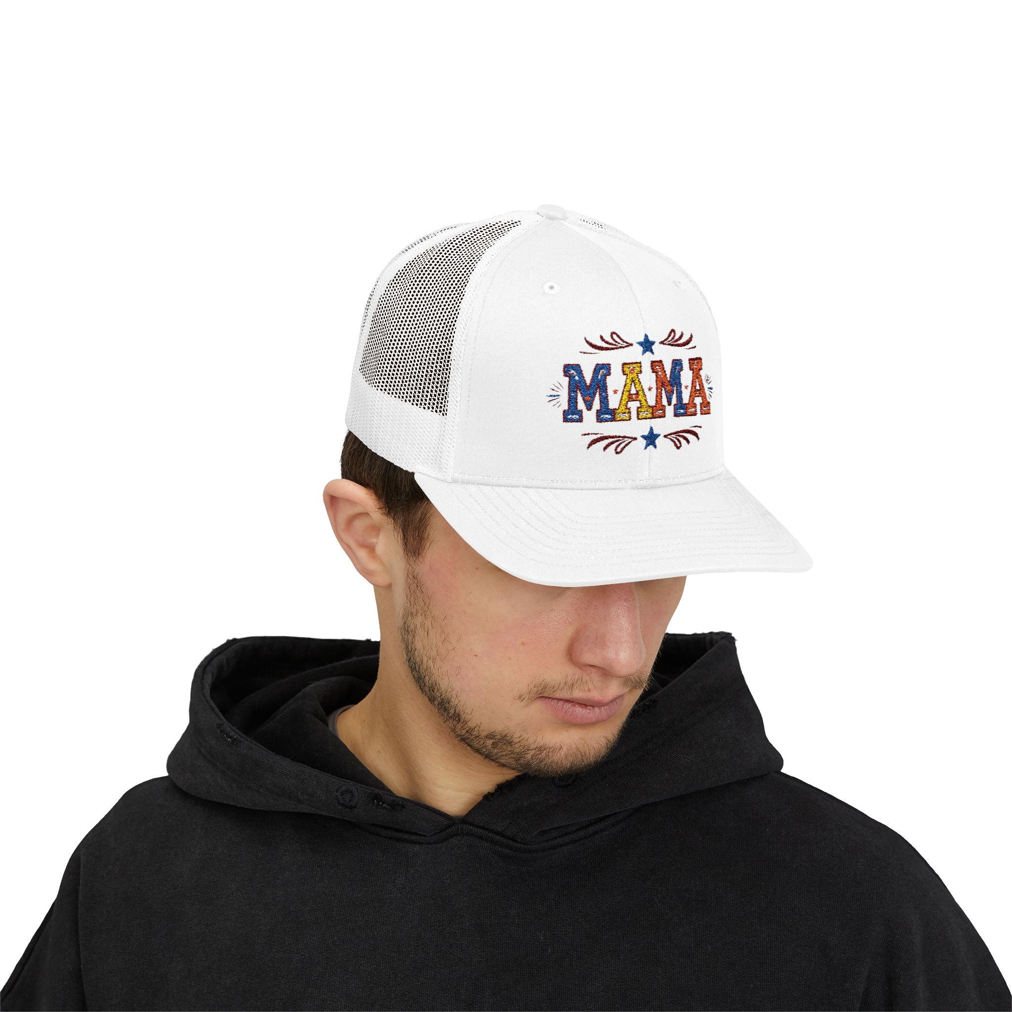 Colorful Mama Trucker Cap , Trendy Snapback Hat for Moms, Mothers Day Gift