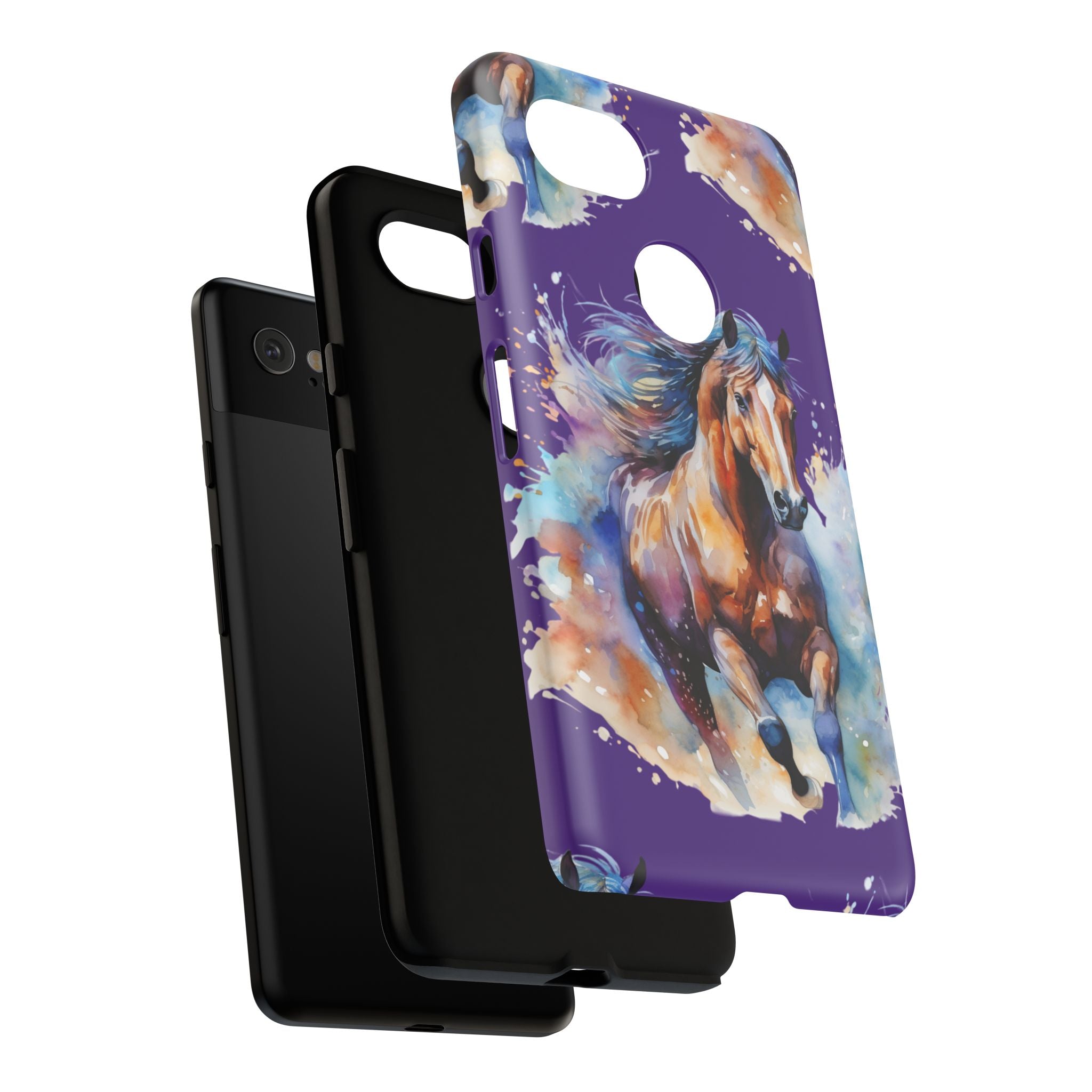Colorful Horse Phone Case | Impact-Resistant, UV Protected, Horse Iphone Samsung Galaxy Case