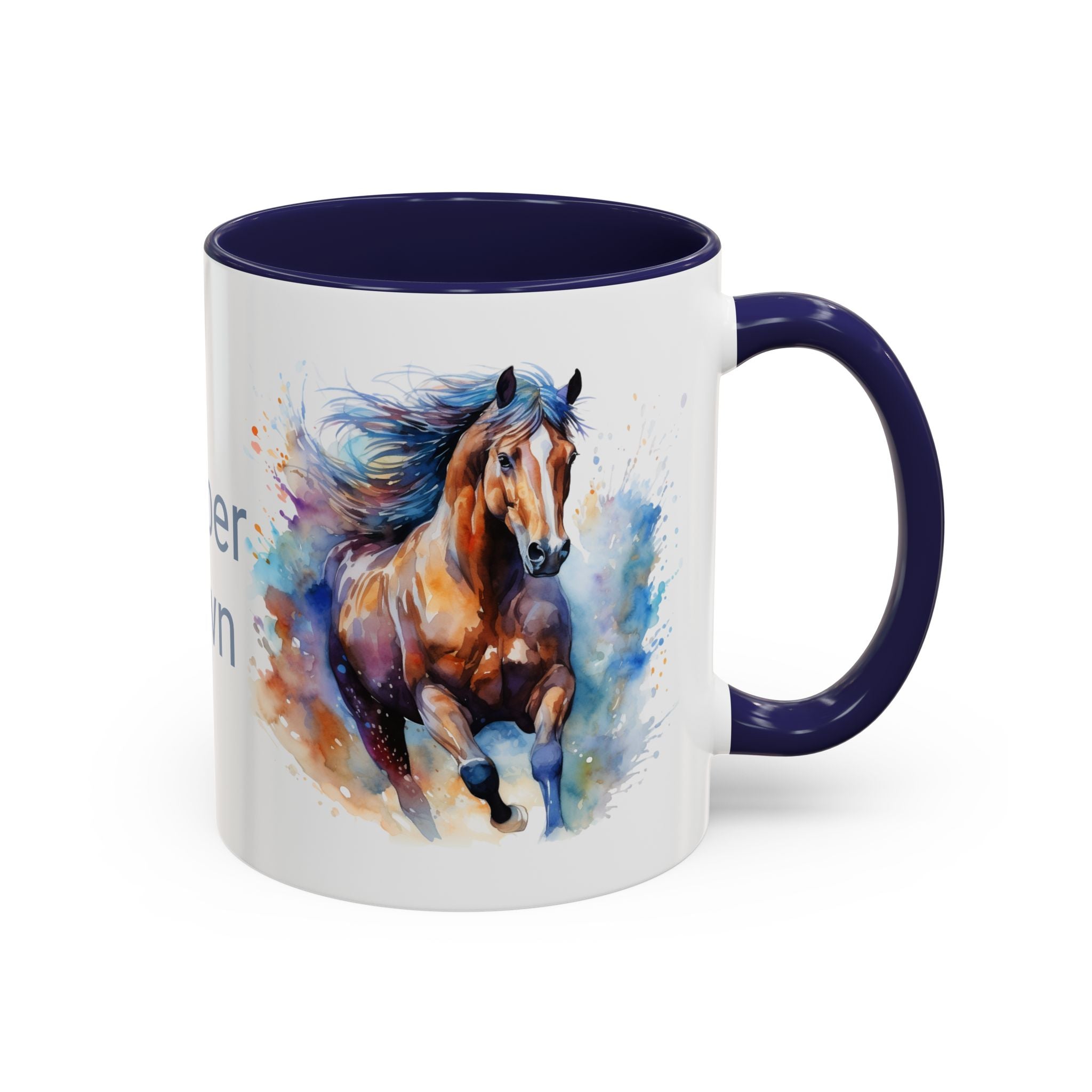 Personalized Horse Coffee Mug | Custom Name Mug for Horse Lovers & Cowgirls, Birthday Horse gift