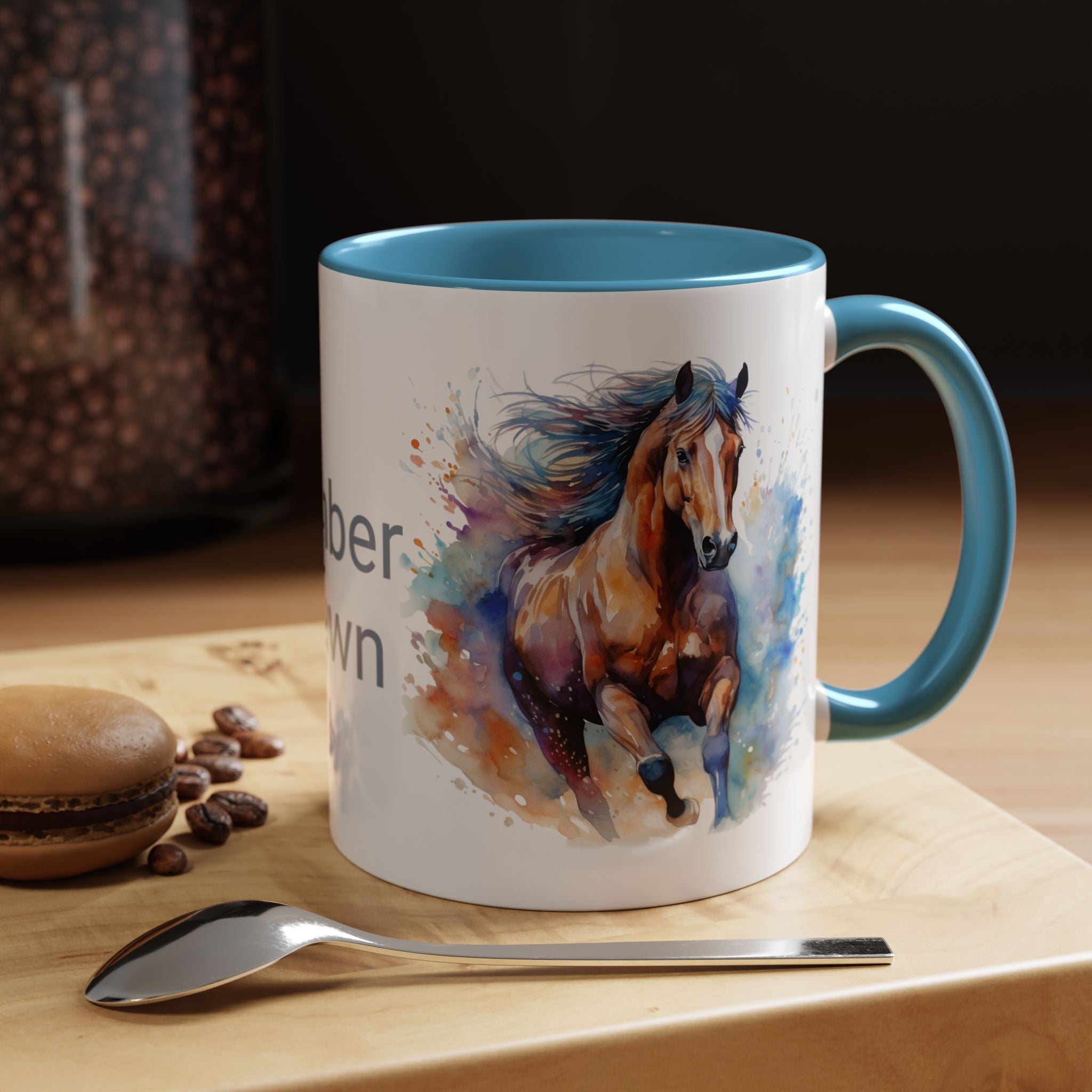 Personalized Horse Coffee Mug | Custom Name Mug for Horse Lovers & Cowgirls, Birthday Horse gift