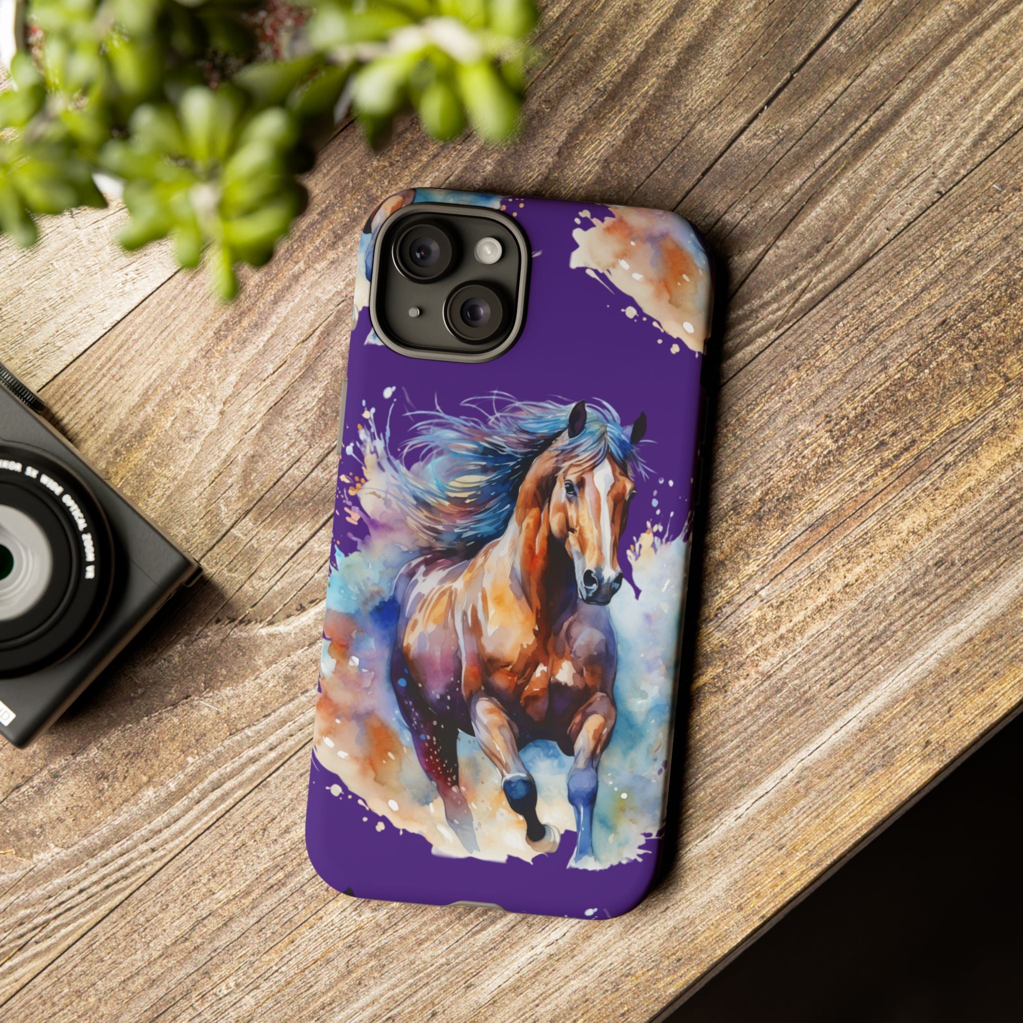 Colorful Horse Phone Case | Impact-Resistant, UV Protected, Horse Iphone Samsung Galaxy Case