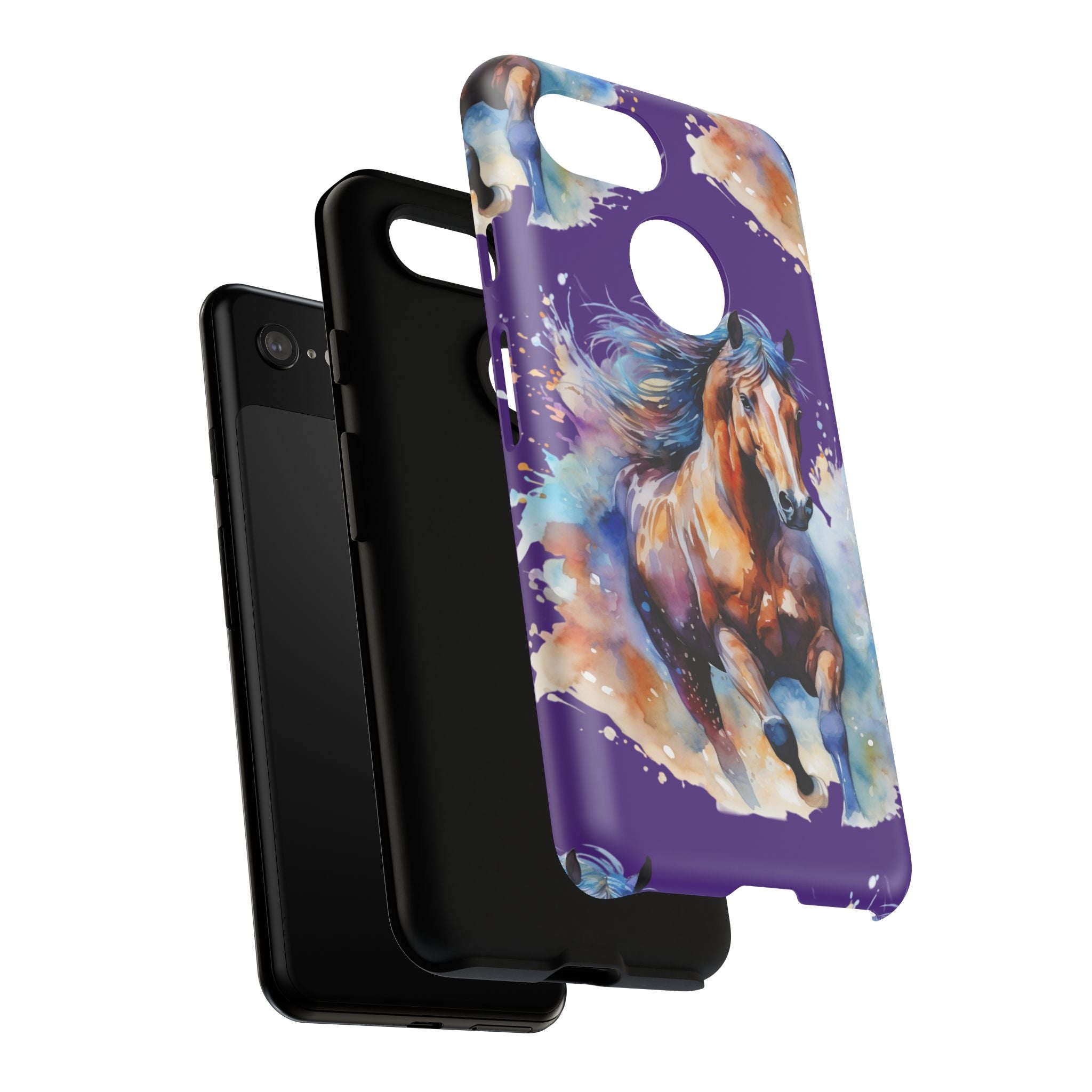 Colorful Horse Phone Case | Impact-Resistant, UV Protected, Horse Iphone Samsung Galaxy Case