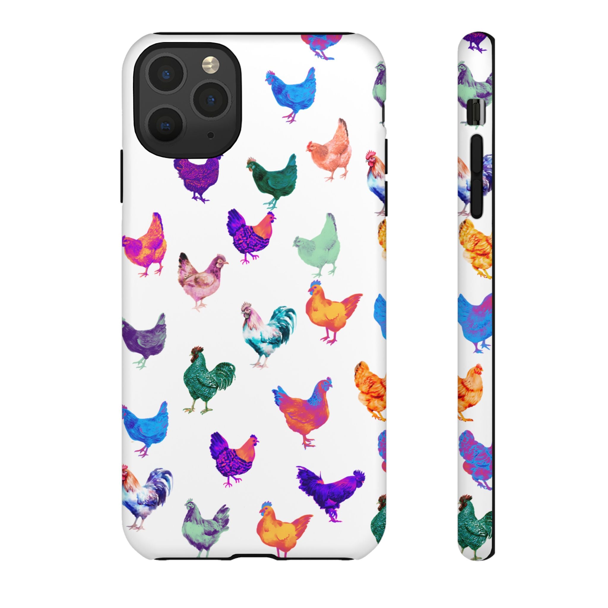 Cute Chicken Phone Case, Neon Chicken Phone Case, Chicken Lover Gift, QUIRKY PHONE CASE