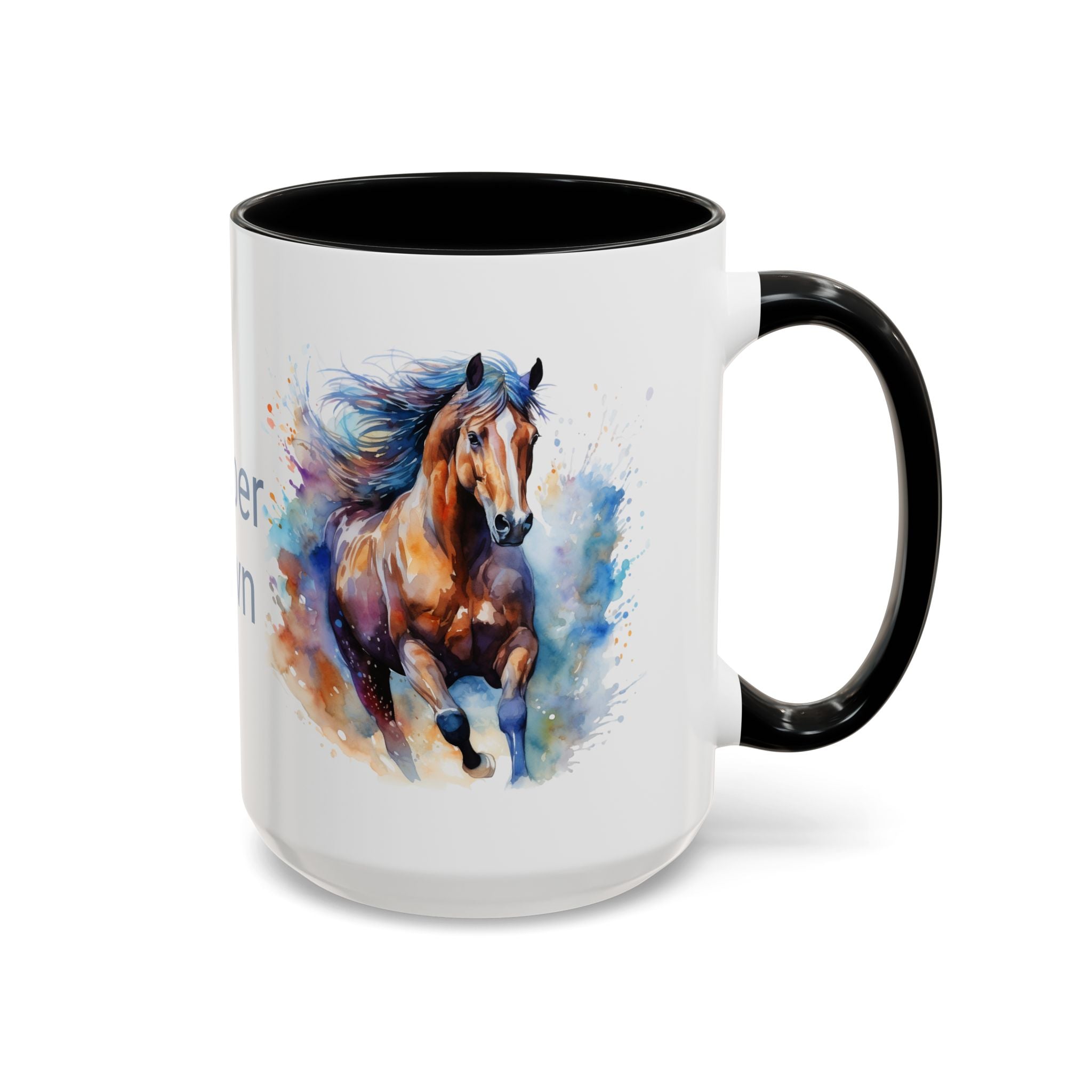 Personalized Horse Coffee Mug | Custom Name Mug for Horse Lovers & Cowgirls, Birthday Horse gift
