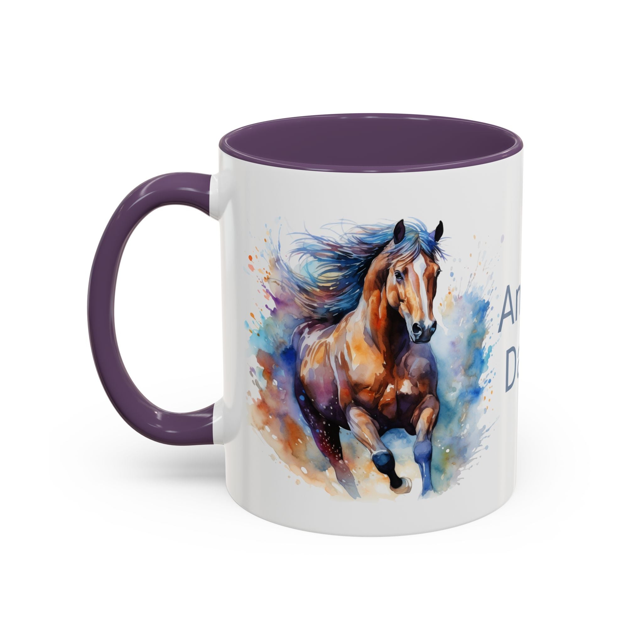 Personalized Horse Coffee Mug | Custom Name Mug for Horse Lovers & Cowgirls, Birthday Horse gift