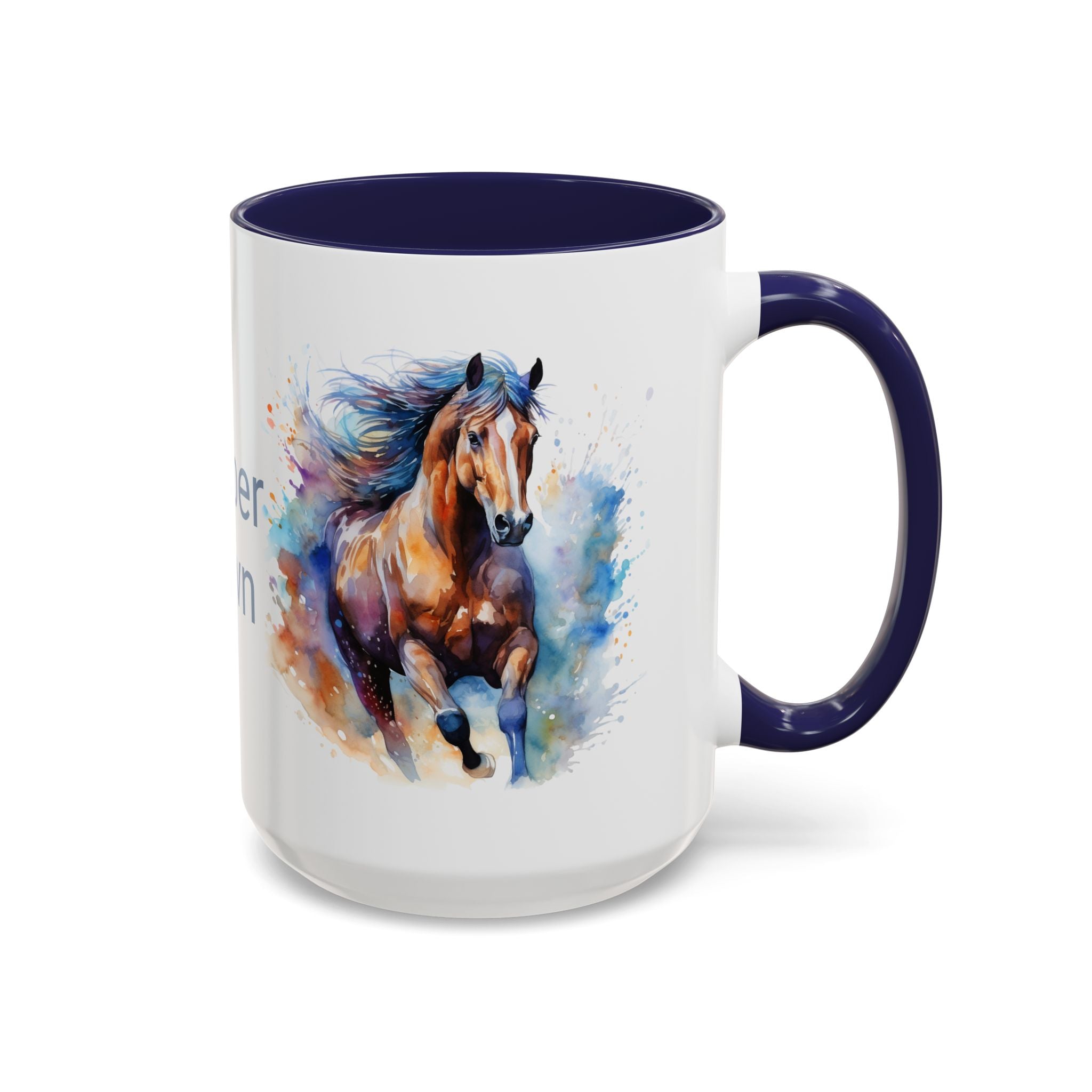 Personalized Horse Coffee Mug | Custom Name Mug for Horse Lovers & Cowgirls, Birthday Horse gift