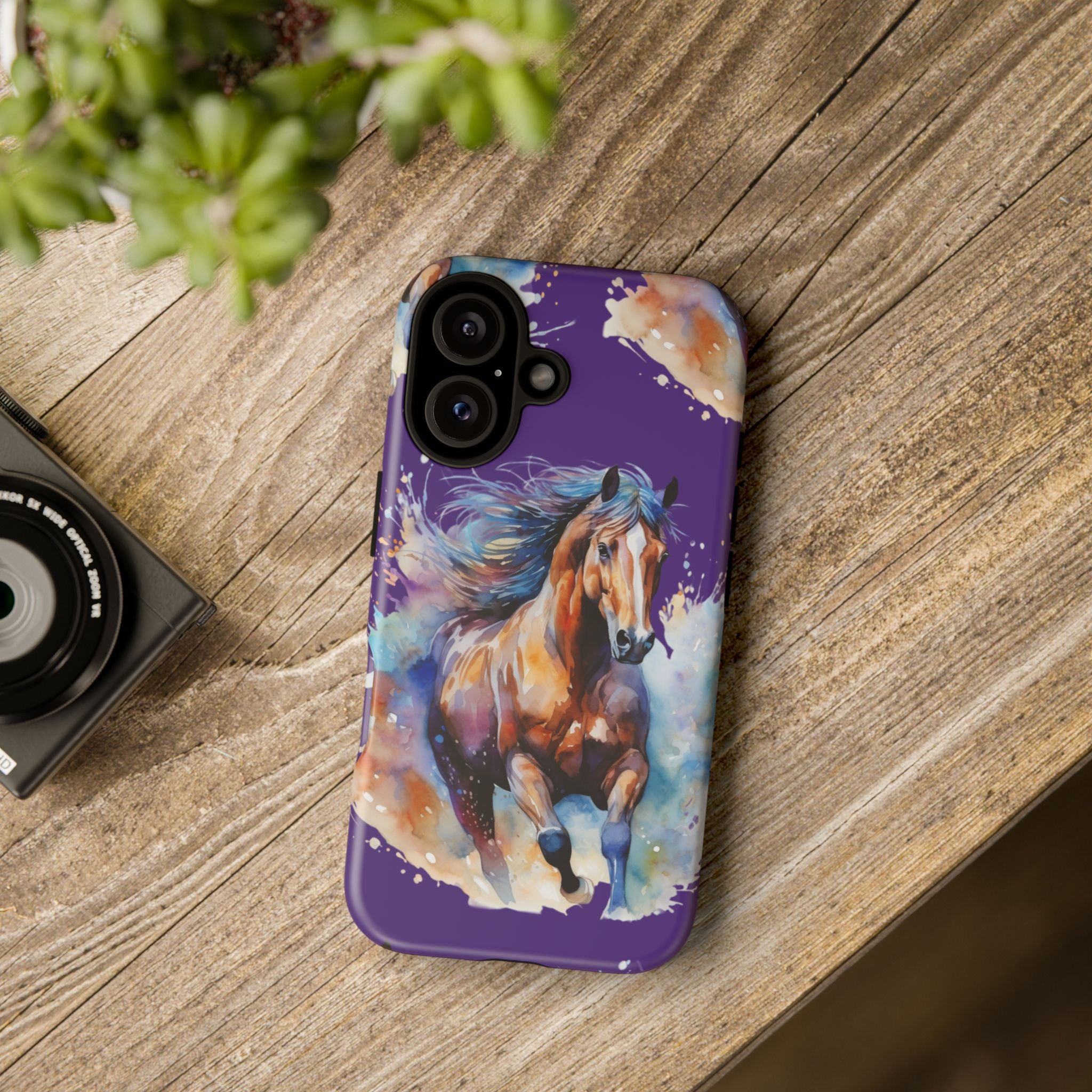 Colorful Horse Phone Case | Impact-Resistant, UV Protected, Horse Iphone Samsung Galaxy Case