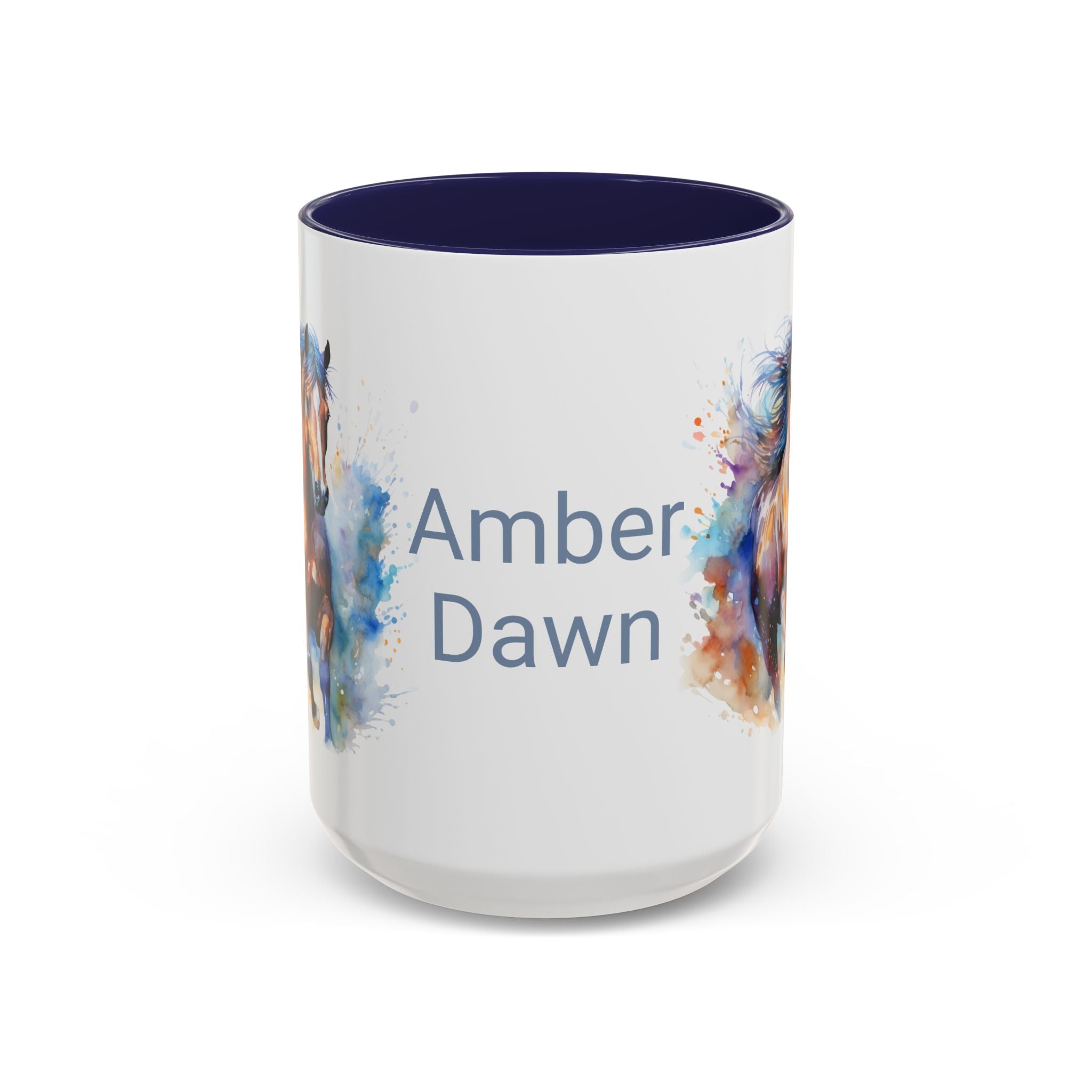Personalized Horse Coffee Mug | Custom Name Mug for Horse Lovers & Cowgirls, Birthday Horse gift