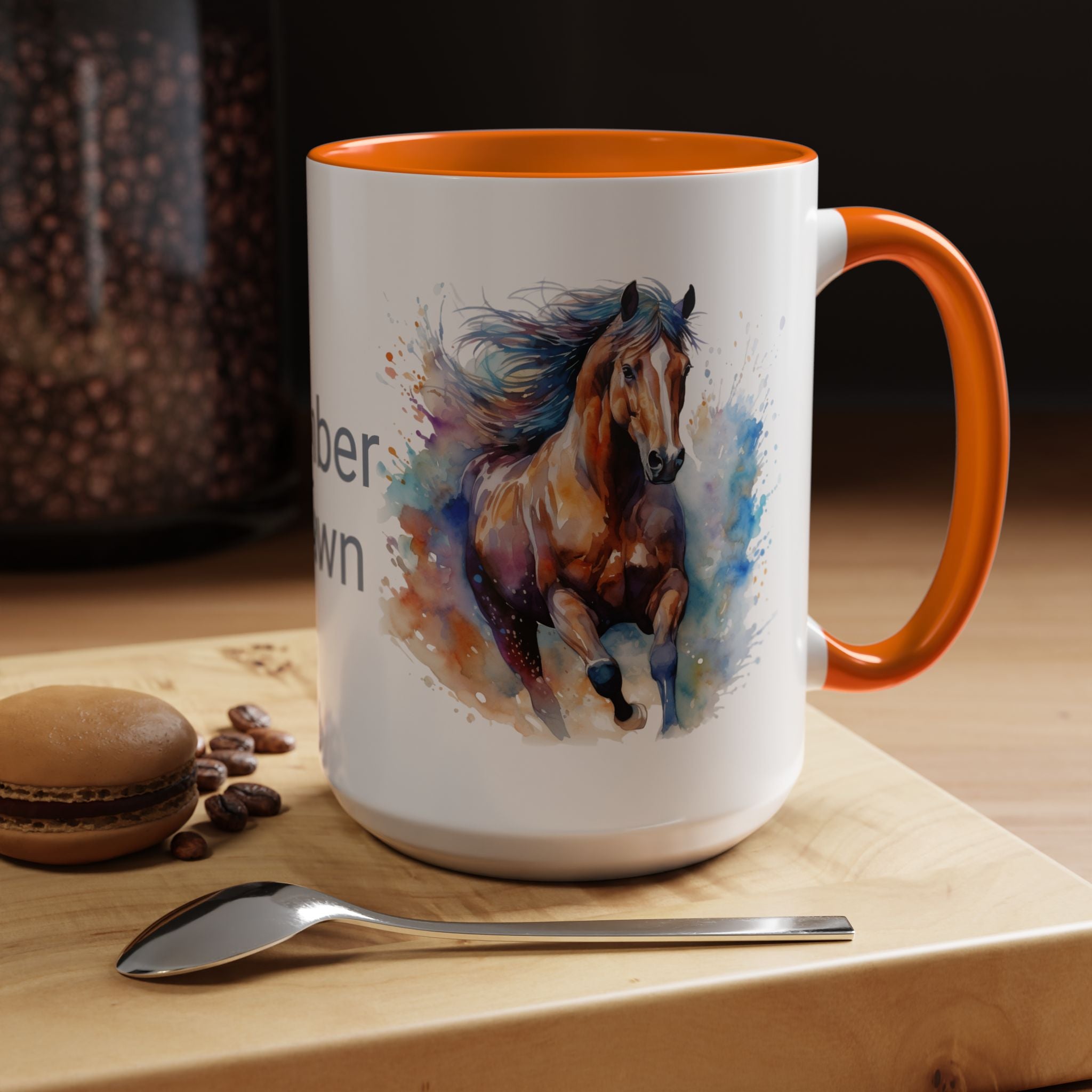 Personalized Horse Coffee Mug | Custom Name Mug for Horse Lovers & Cowgirls, Birthday Horse gift