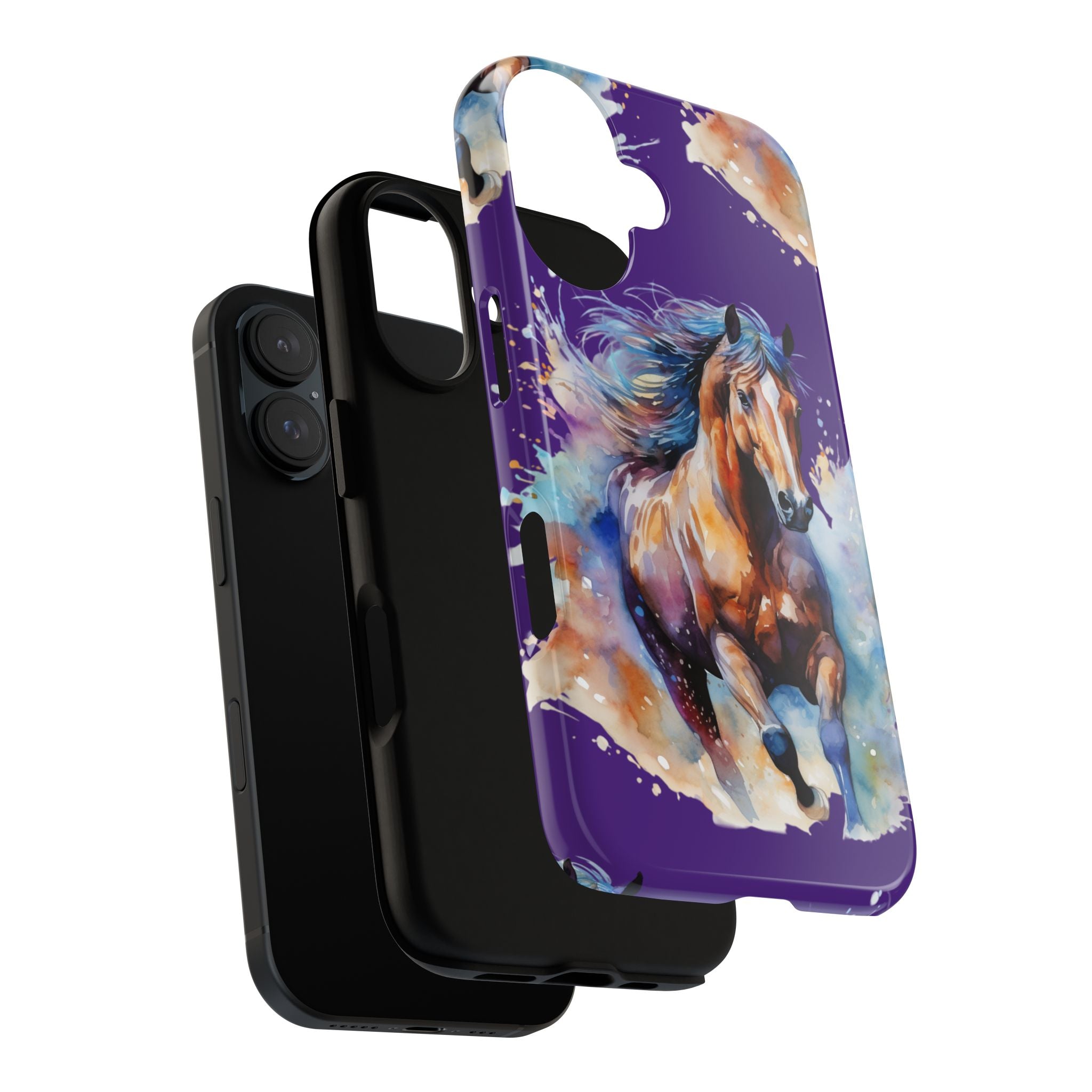 Colorful Horse Phone Case | Impact-Resistant, UV Protected, Horse Iphone Samsung Galaxy Case
