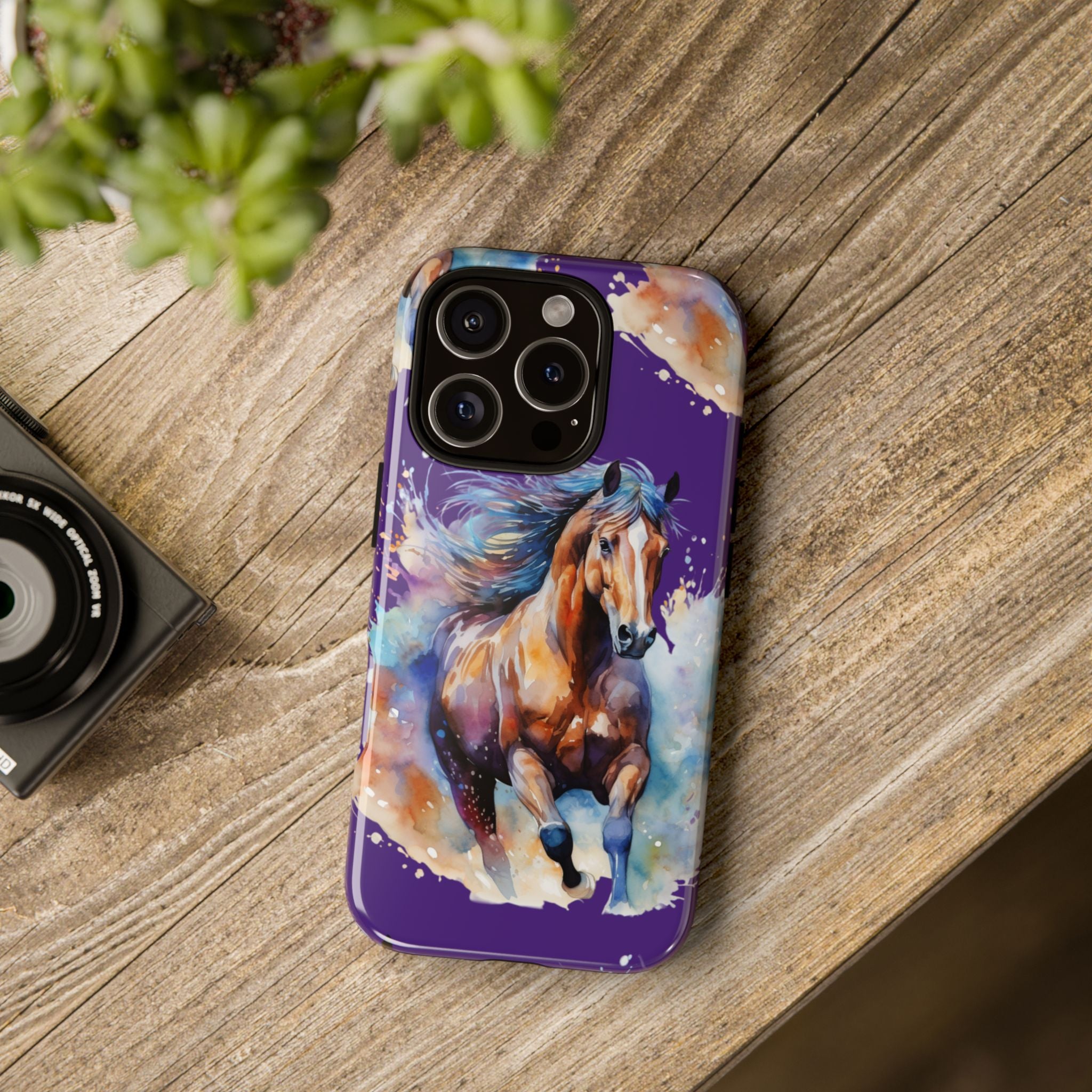Colorful Horse Phone Case | Impact-Resistant, UV Protected, Horse Iphone Samsung Galaxy Case
